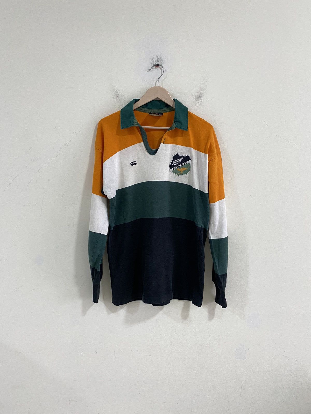 Canterbury of New Zealand Anzacs XV Canterbury rugby jersey Years 1989 Rare Shirt ‼️‼️ Size US L / EU 52-54 / 3 - 1 Thumbnail