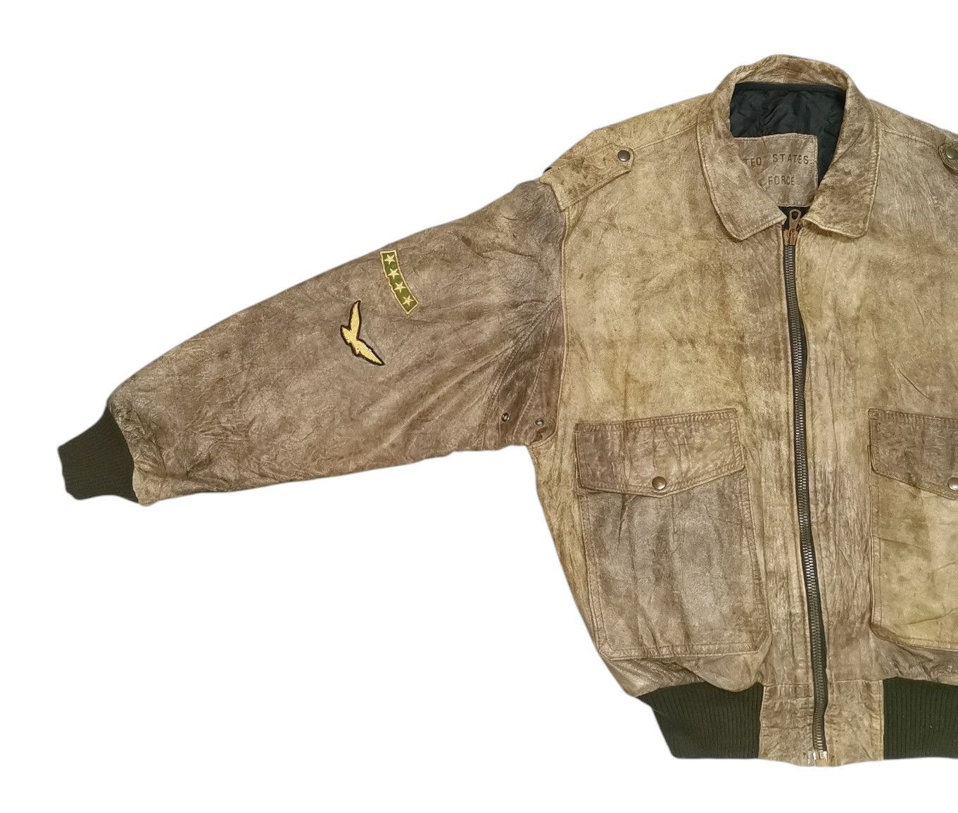 Vintage United States Air Force Leather Bomber Jacket Size US M / EU 48-50 / 2 - 5 Thumbnail