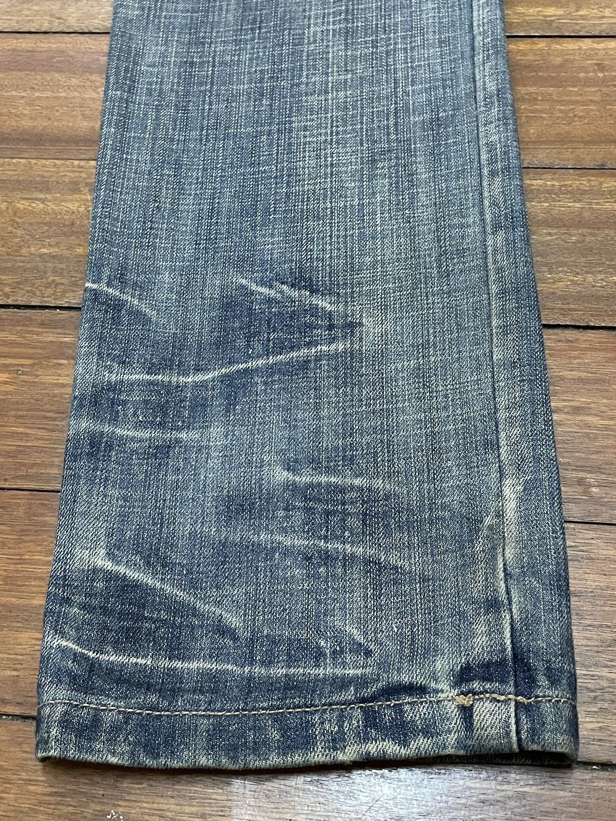 Le Grande Bleu (L.G.B.) Very Rare Vintage Japanese Brand Lagust Jeans 1990s Size US 33 - 7 Thumbnail