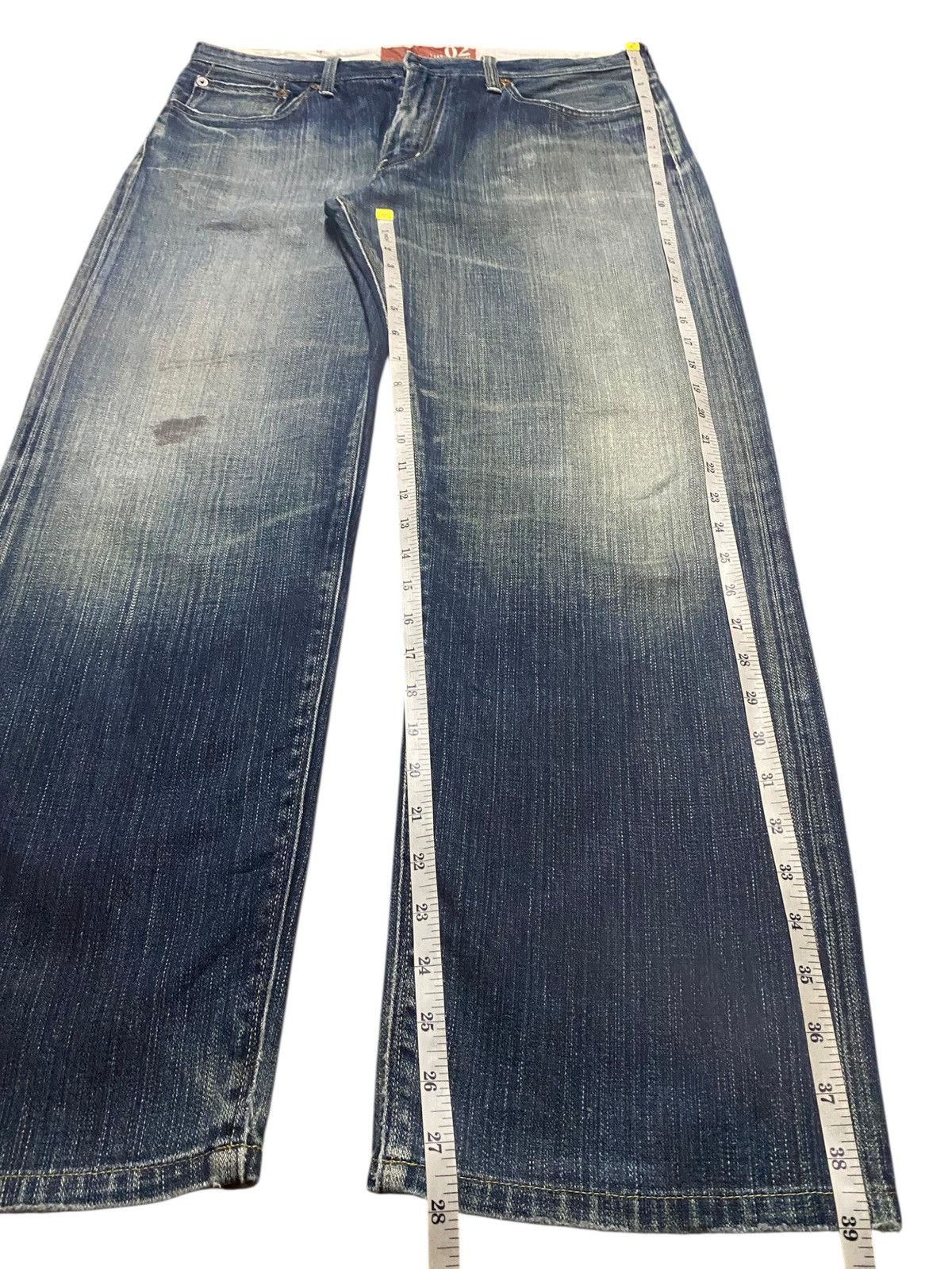 Japanese Brand Vintage Japanese Brand Back Number Faded Distressed Loose Size US 34 / EU 50 - 13 Thumbnail