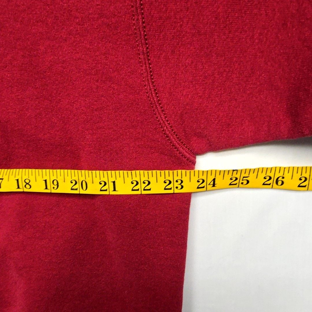 BLVD Vintage Red Blank Sweatshirt BVD Mens XL Solid Crewneck 90s Size US XL / EU 56 / 4 - 7 Thumbnail