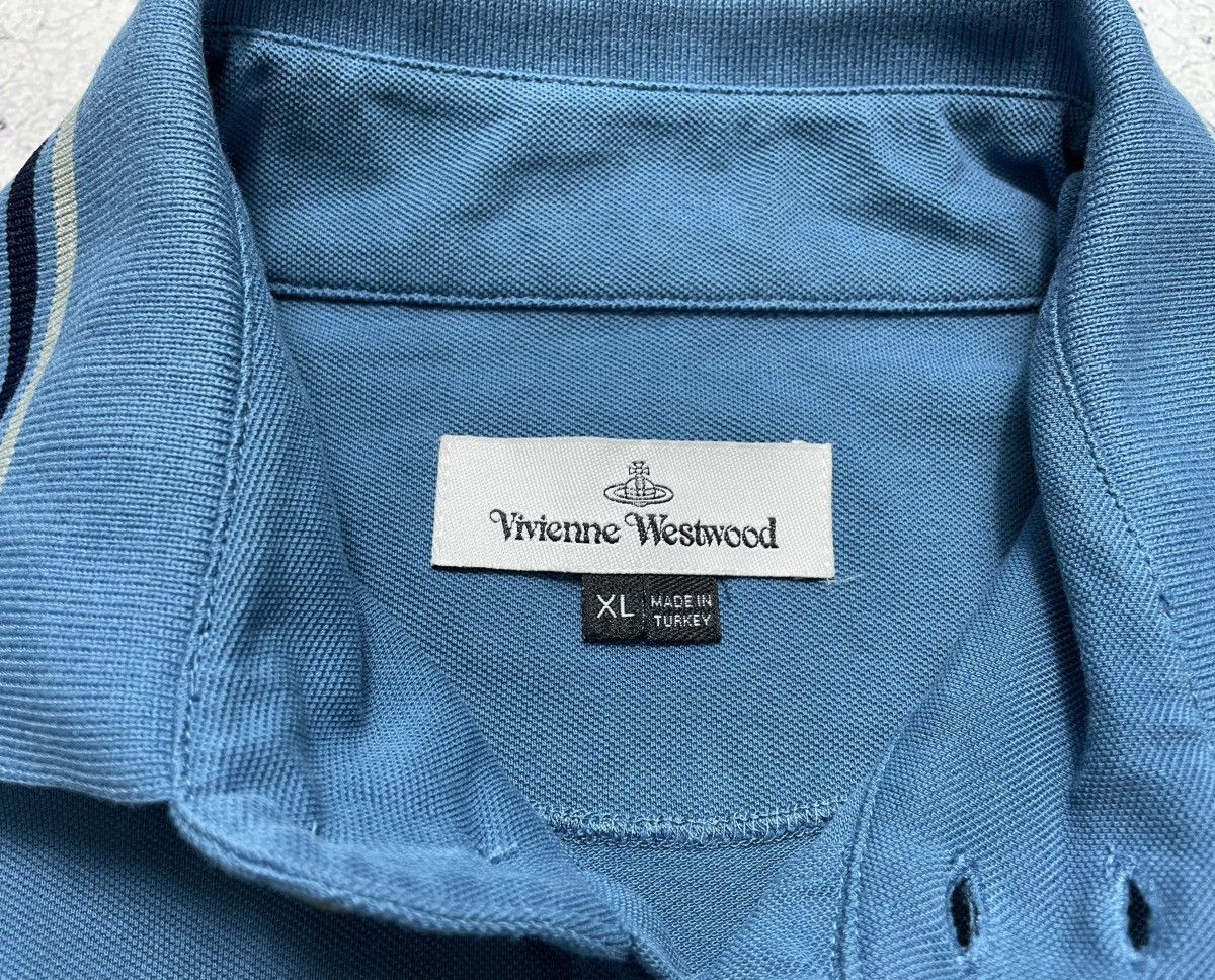Vivienne Westwood Luxury Polo Shirt Vivienne Westwood Y2K Blue Size US XL / EU 56 / 4 - 10 Thumbnail