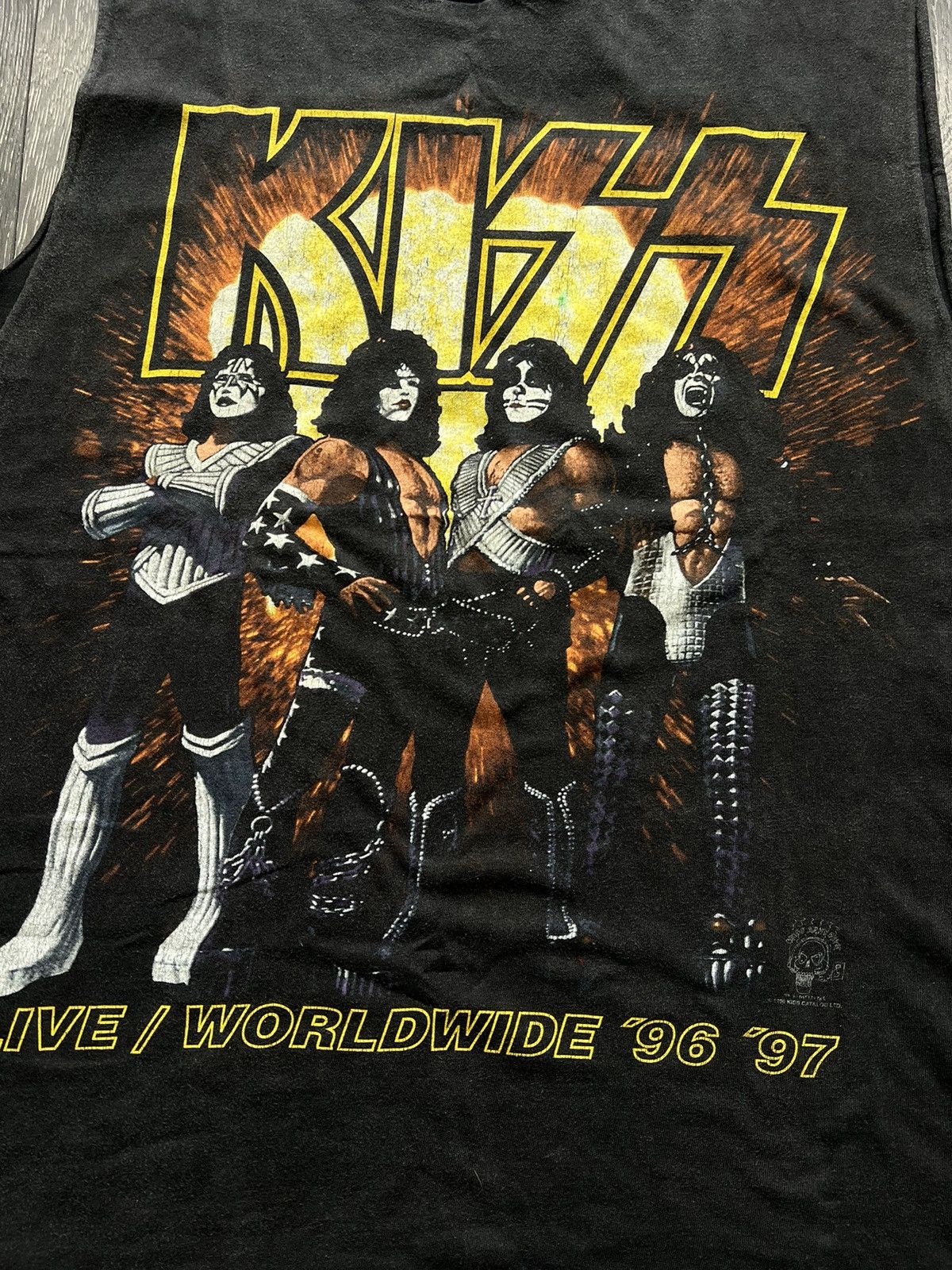 KISS × Vintage Very rare vintage t-shirt rock band KISS 1996 | Grailed
