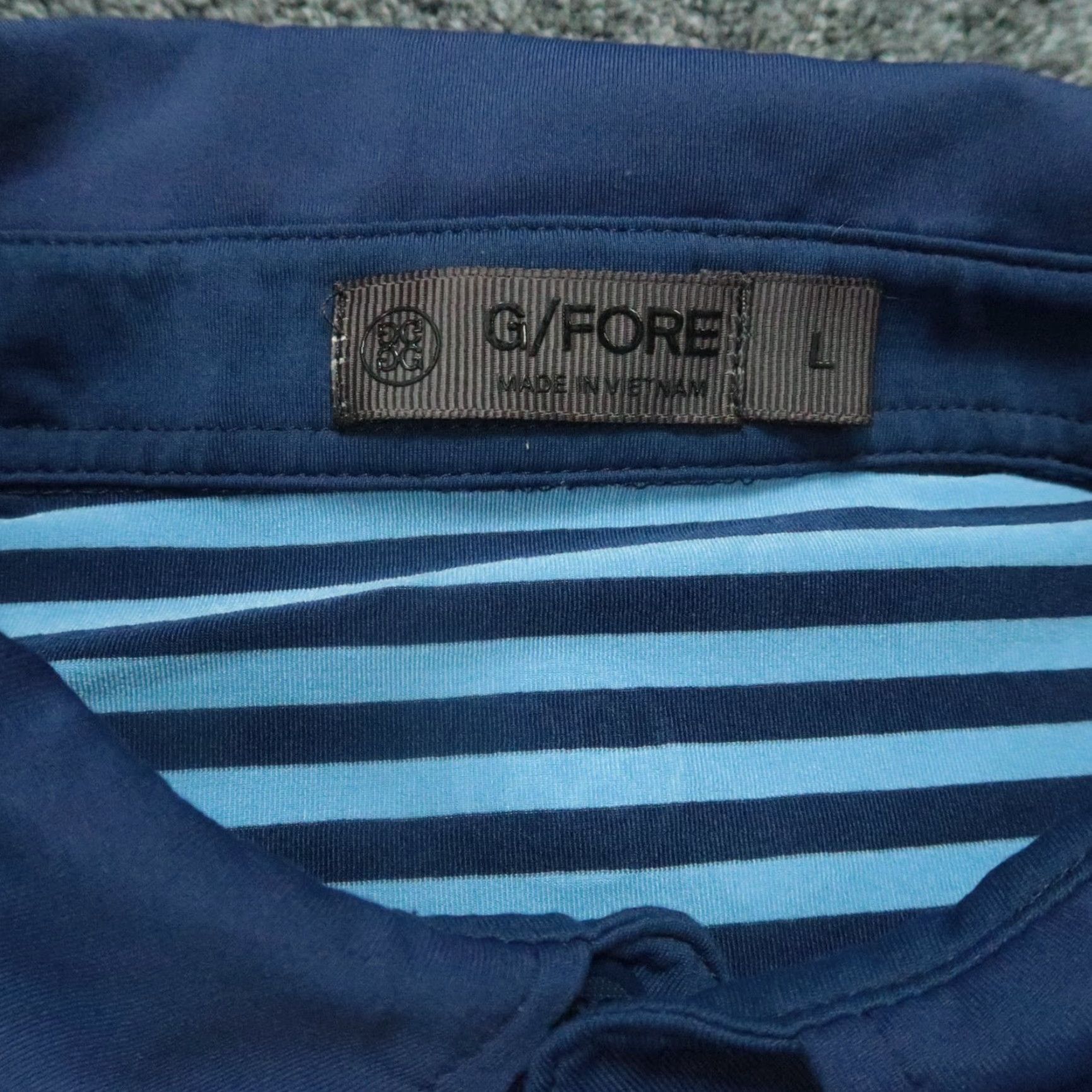 G/FORE G/Fore Shirt Mens Large Blue Performance Golf Polo Short Sleeve River Club Shirt Size US L / EU 52-54 / 3 - 3 Thumbnail