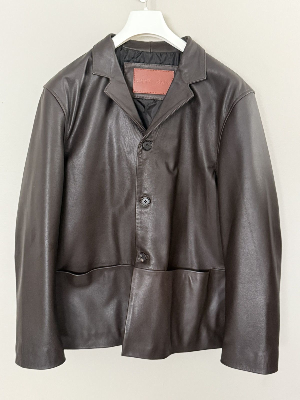 CMMN SWDN CMMN SWDN Brown Leather Jacket Size US L / EU 52-54 / 3 - 1 Thumbnail