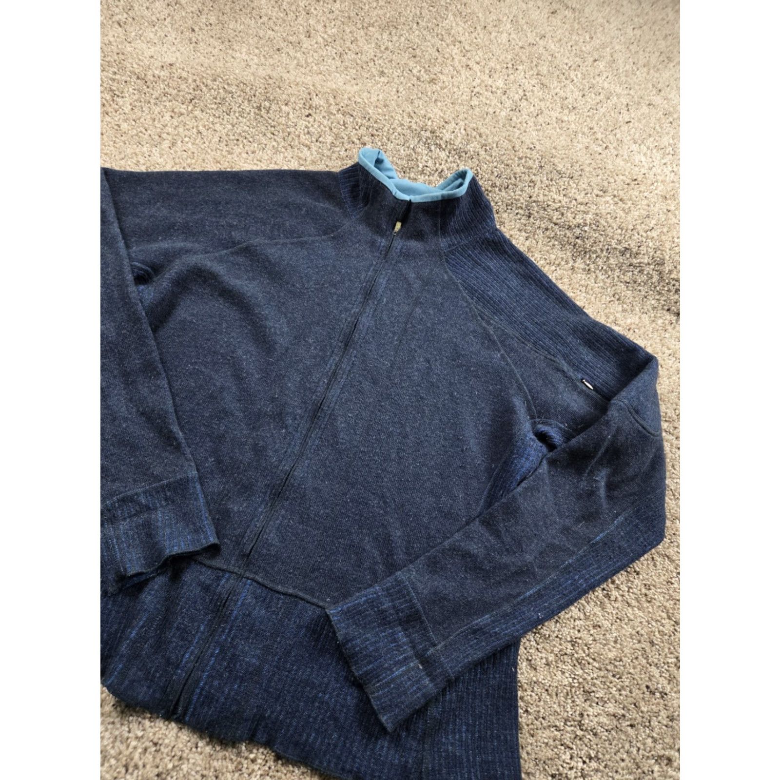Mountain Hardwear Mountain Hardwear Sweater XL Womens Blue Full Zip Wool Blend Cardigan Size XL / US 12-14 / IT 48-50 - 2 Thumbnail