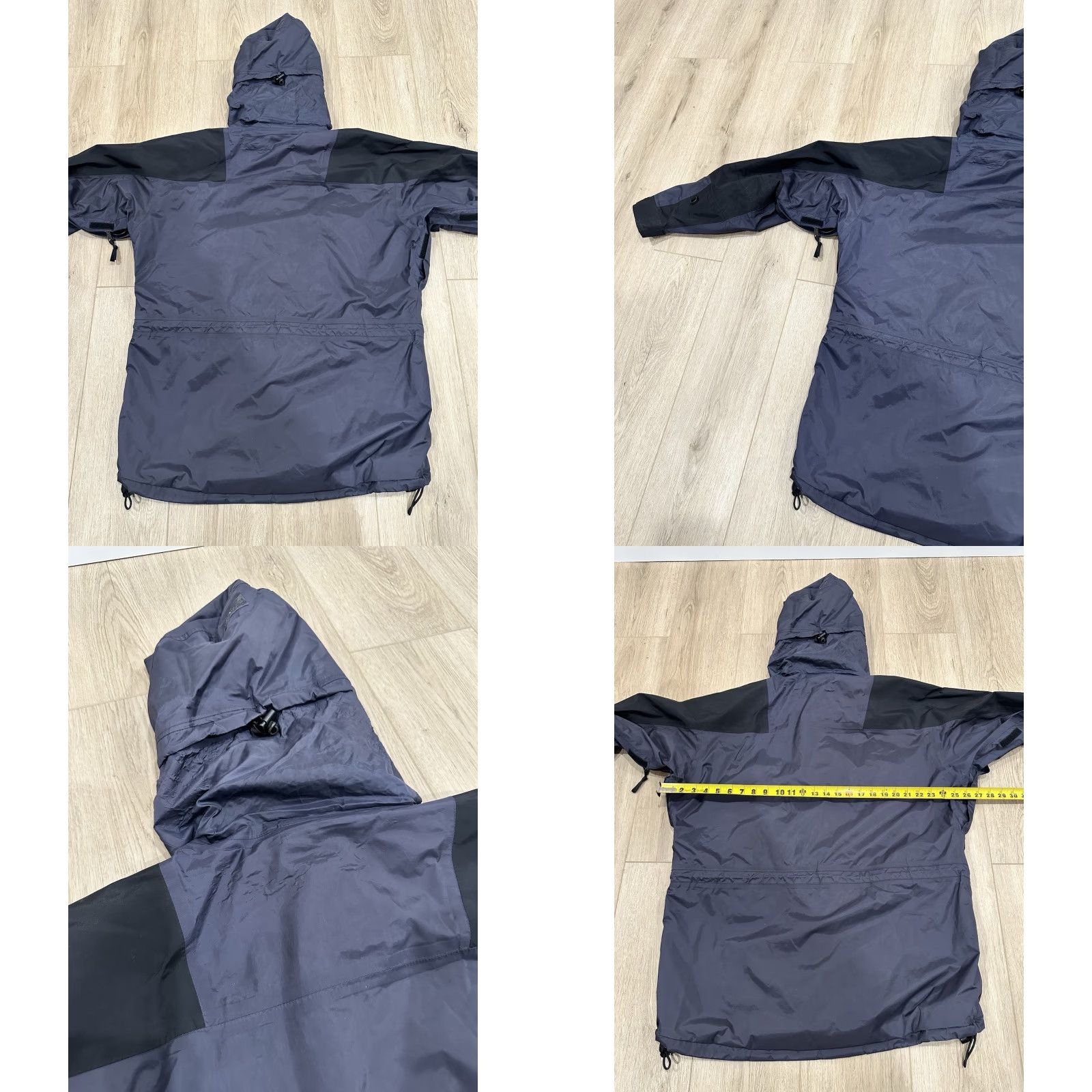 The North Face VINTAGE The North Face Gore-Tex Blue Hooded Full Zip Logo Shell Jacket Large Mens Size US L / EU 52-54 / 3 - 9 Thumbnail