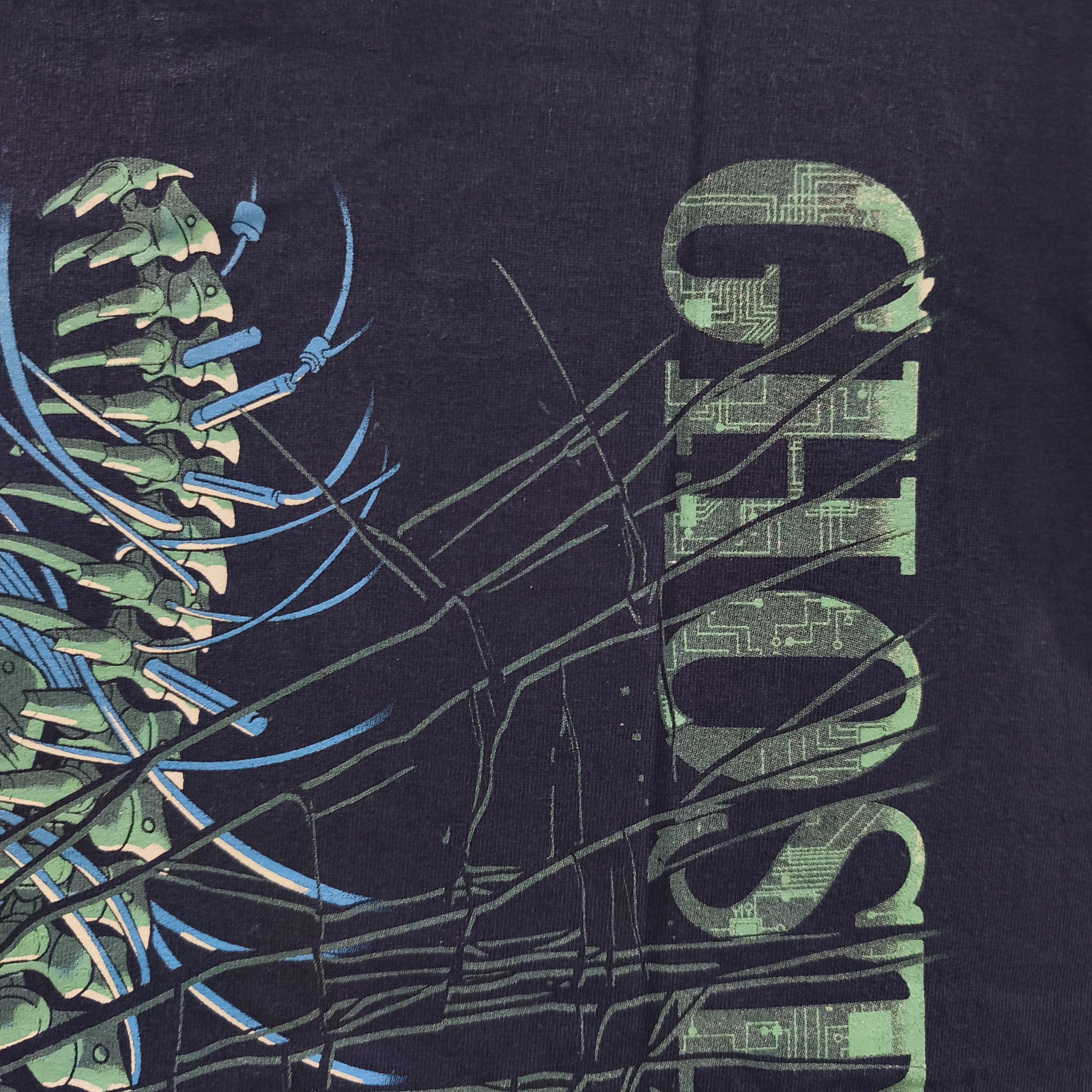 Anime Ghost In The Shell 1995 Navy T-shirt Size US XL / EU 56 / 4 - 12 Thumbnail