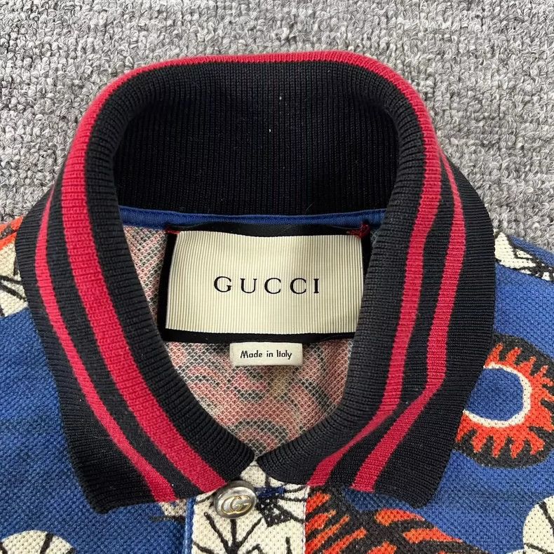 Gucci Gucci Full-print tiger short-sleeved Polo shirt 2502-Nextar Size US XS / EU 42 / 0 - 4 Thumbnail