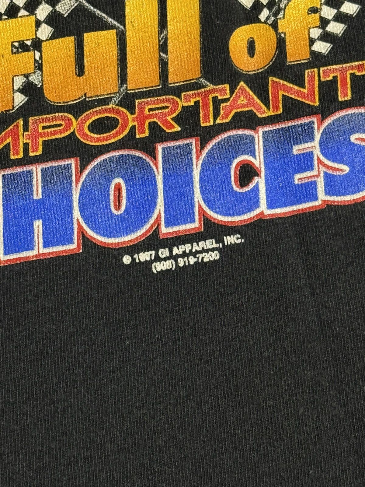 Vintage VINTAGE 1997 Choices Cars Tee "Black" [ M ] PREOWNED Size US L / EU 52-54 / 3 - 6 Thumbnail