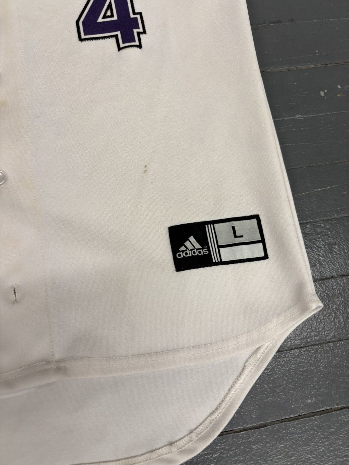 Adidas × Vintage Vintage adidas stone hill baseball jersey Size US L / EU 52-54 / 3 - 4 Thumbnail