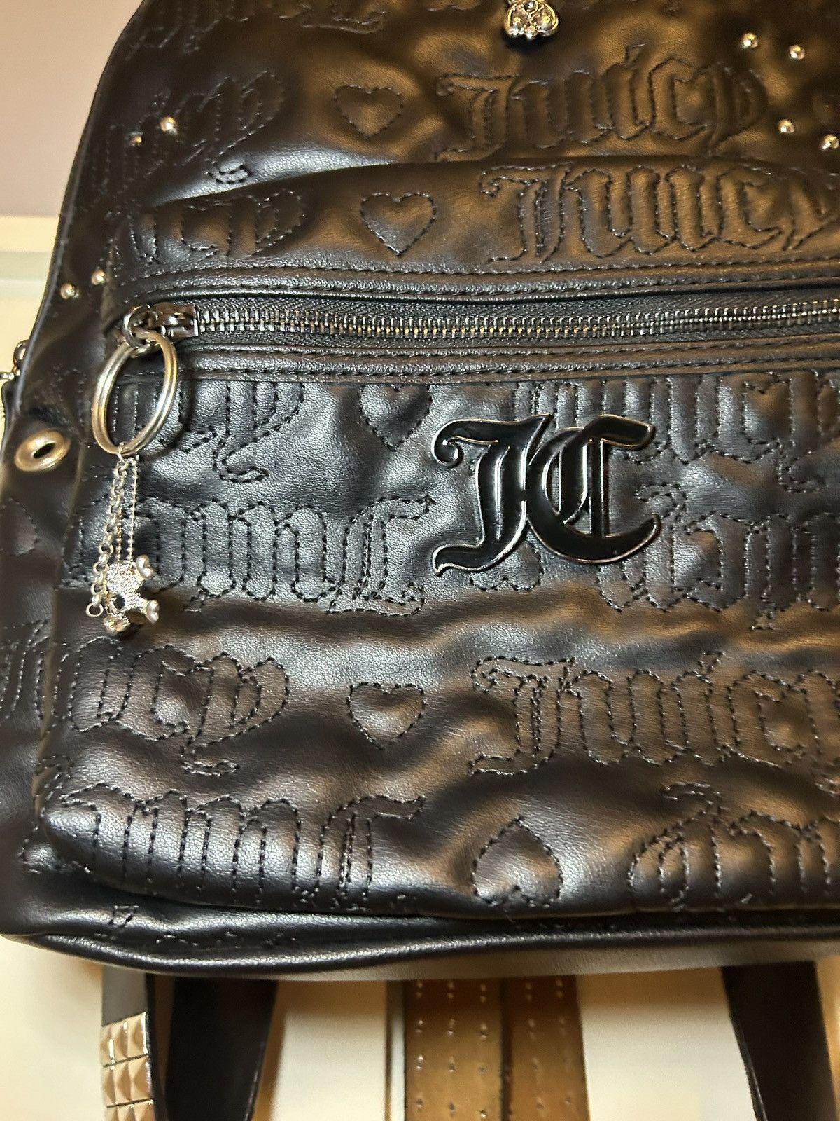 Juicy Couture Jeans Custom vintage reconstructed Juicy Couture piercing backpack Size ONE SIZE - 4 Thumbnail