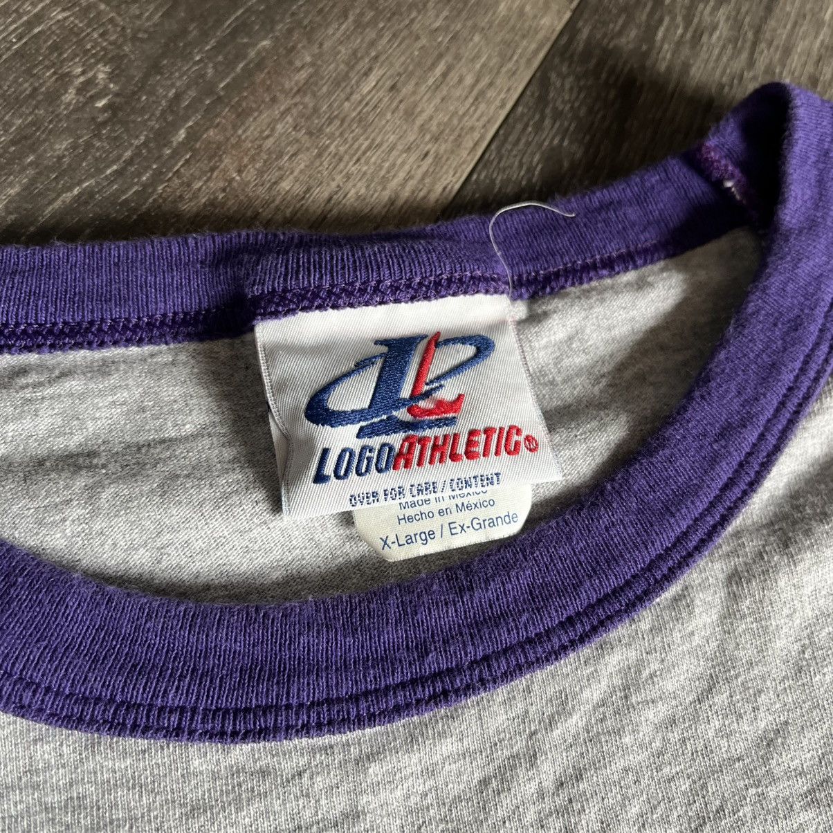 Logo Athletic × NFL × Vintage Vintage 1990s NFL Logo Athletic Minnesota Vikings Raglan Tee Size US XL / EU 56 / 4 - 4 Thumbnail