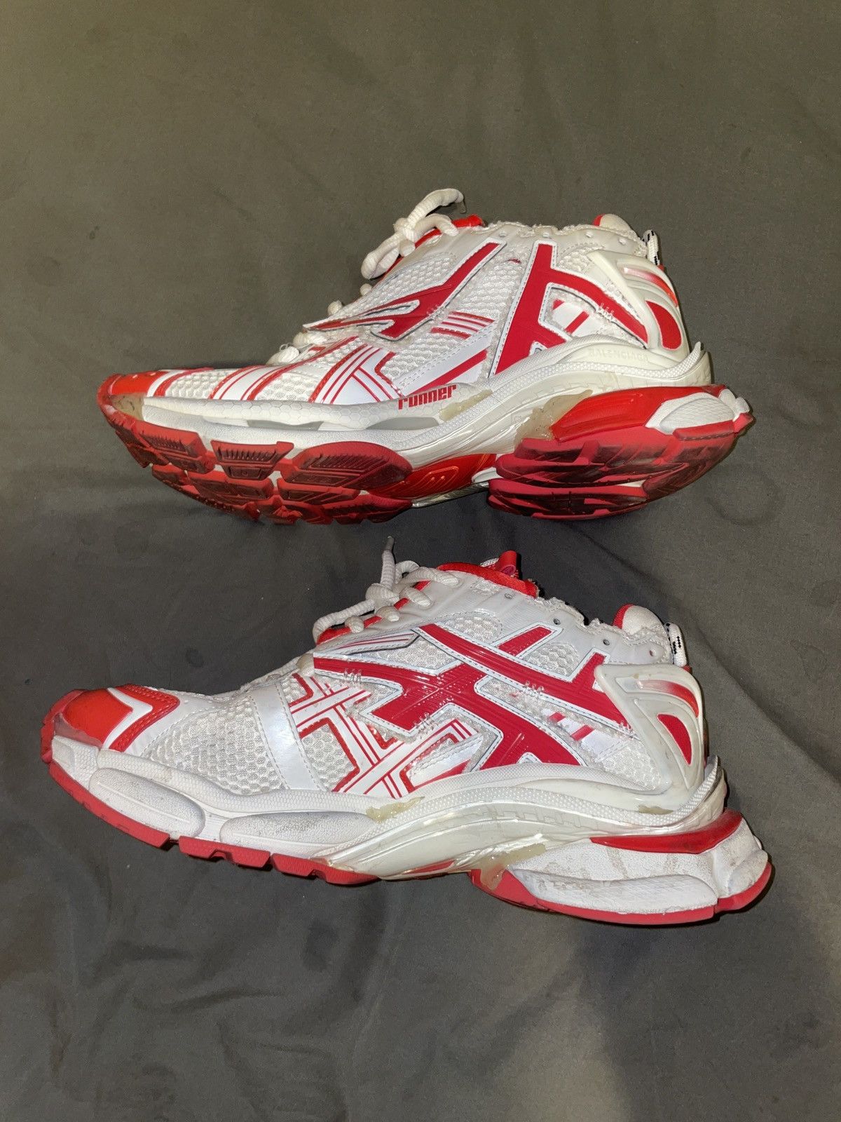 Balenciaga Balenciaga Runner Sneaker WHITE+RED Size US 9 / EU 42 - 2 Thumbnail