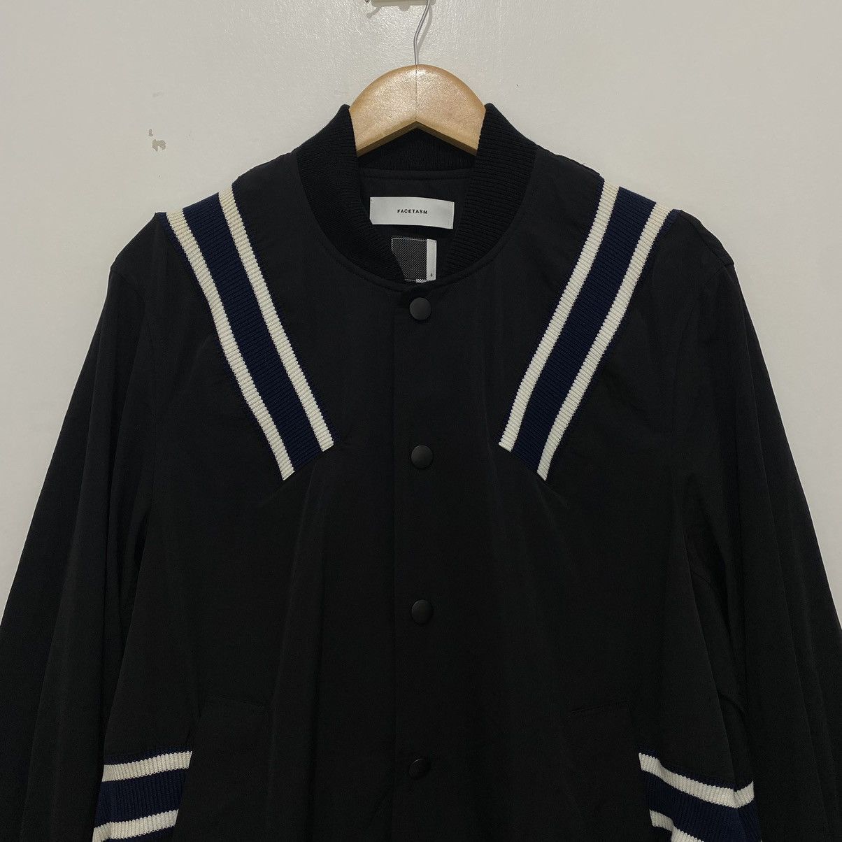 Facetasm Facestasm Ribbed Design Varsity Jacket Size US M / EU 48-50 / 2 - 2 Thumbnail
