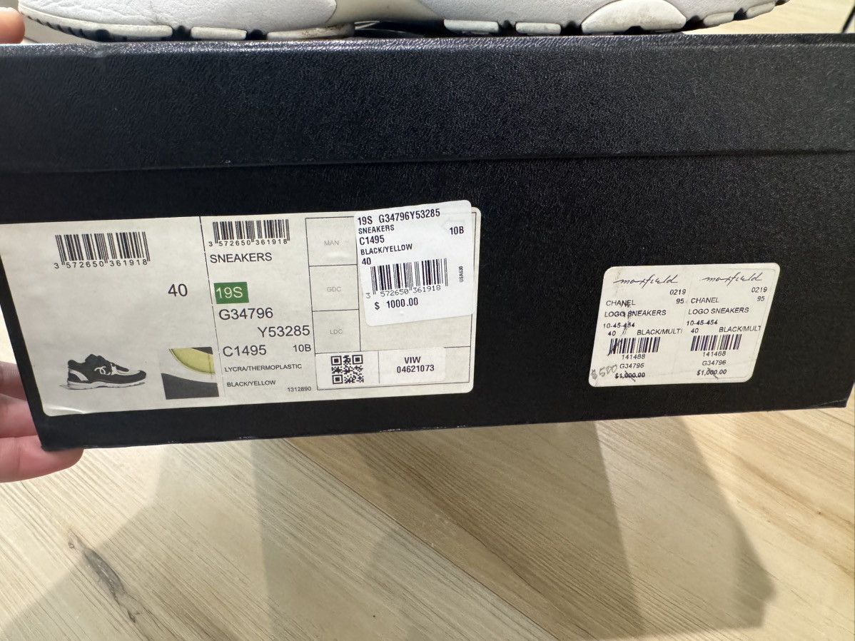 Chanel Chanel Sneakers Black/Yellow Size US 7.5 / EU 40-41 - 9 Thumbnail