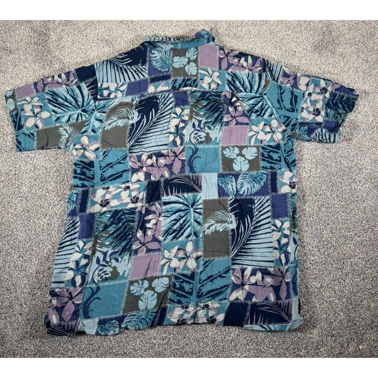 Other TropiCool Hawaiian Shirt Mens Medium Patchwork Boho Floral Size US M / EU 48-50 / 2 - 9 Thumbnail