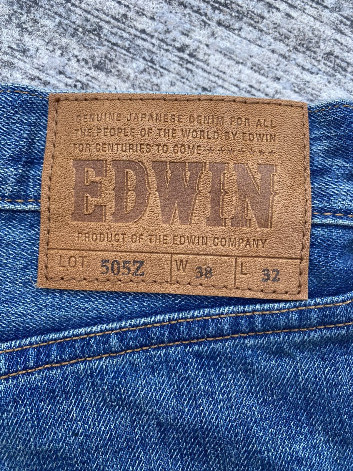 Other Vintage Edwin 505Z selvedge W40 L43 blue denim Size US 40 / EU 56 - 8 Thumbnail