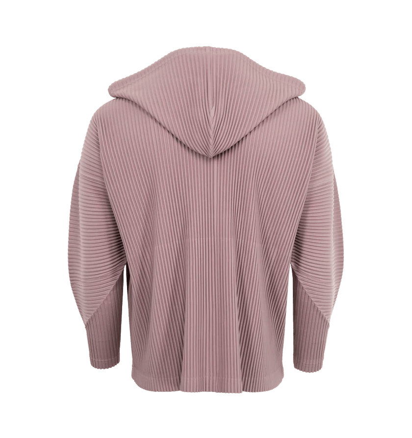 Issey Miyake o1h1sh11225 Pleated Hoodie in Purple Size US M / EU 48-50 / 2 - 2 Thumbnail