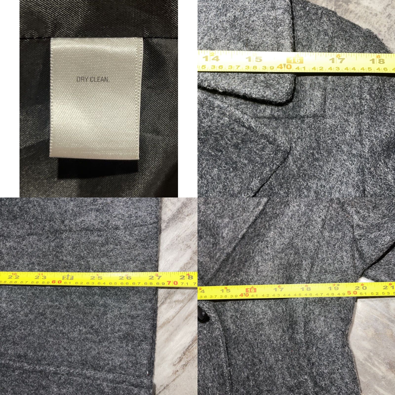 Vintage VINTAGE Apostrophe Women's Wool Buttoned Jacket Coat Lined 3 Button Gray Tweed Mid-Length Regular Size M Size M / US 6-8 / IT 42-44 - 9 Thumbnail