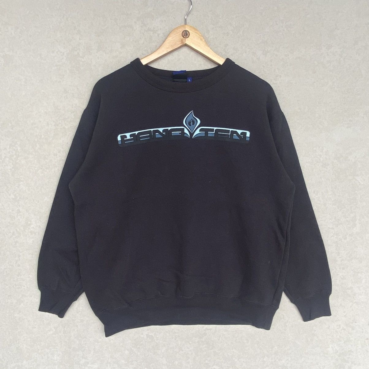 Other Vintage Hang Ten Small Embroidered Crewneck Sweatshirt Black Size US L / EU 52-54 / 3 - 1 Thumbnail