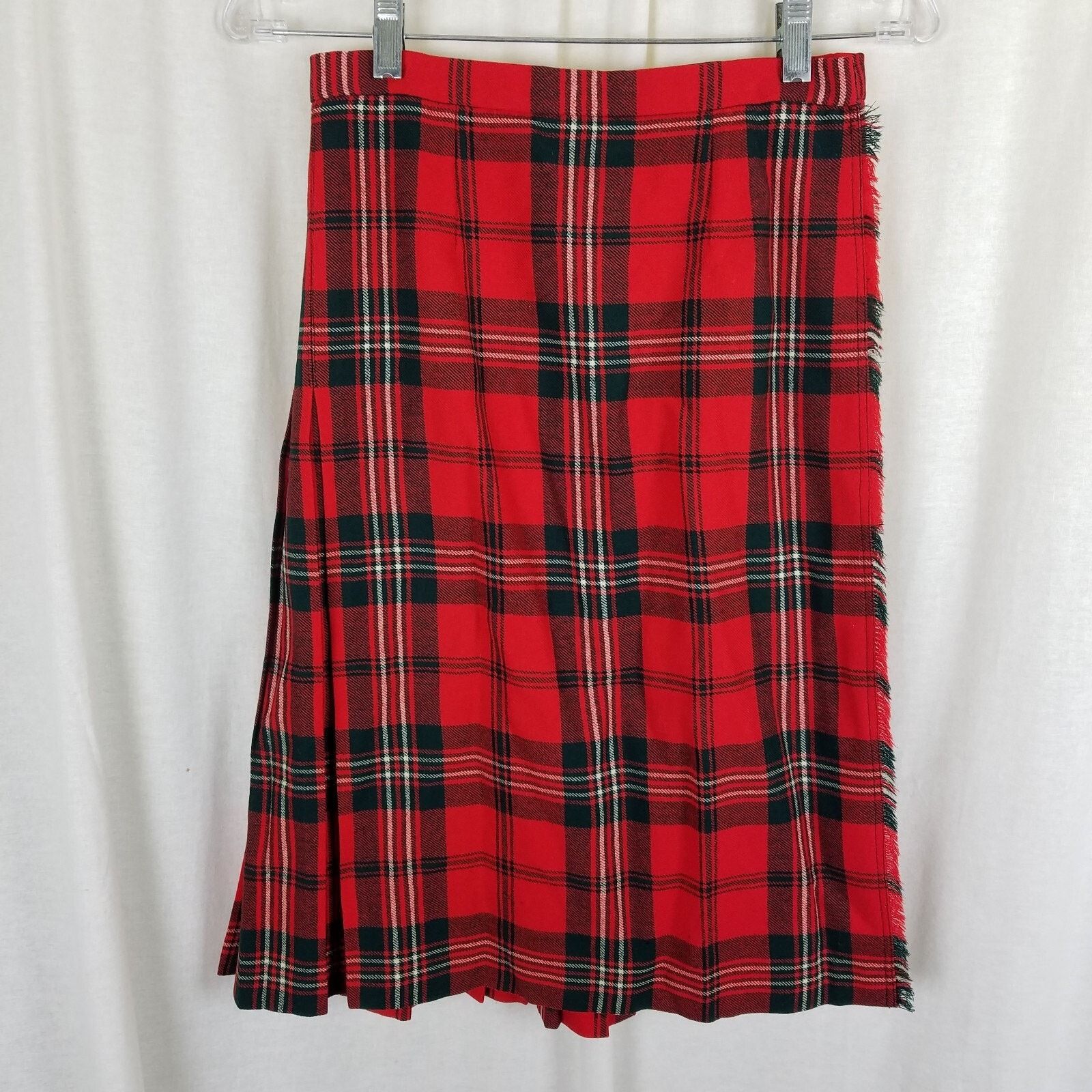 Vintage Vtg Celtic Craft Centre Tartan Plaid Kilt Skirt Wool Wrap XS Size 27" / US 4 / IT 40 - 1 Thumbnail