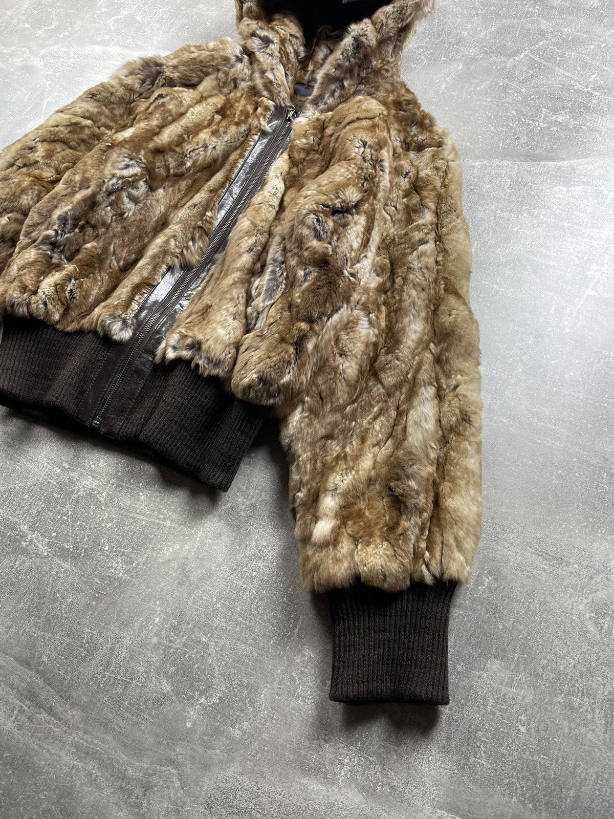 20471120 × Japanese Brand Archives Japanese Real Fur Fluffy Hooded Zipper Jacket Sz M Size M / US 6-8 / IT 42-44 - 2 Thumbnail