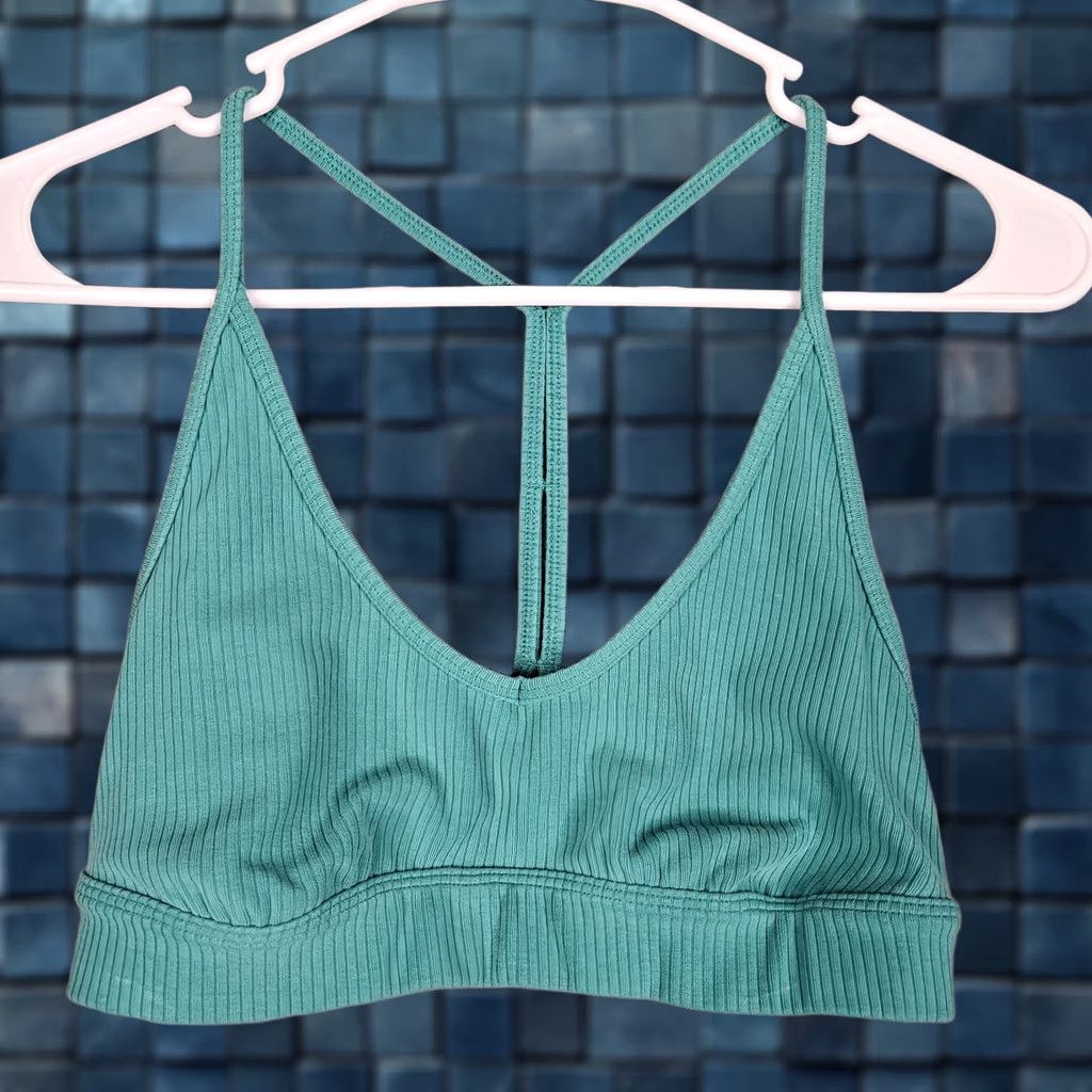 Alo ALO Women’s Teal blue sports bra S Size ONE SIZE - 1 Thumbnail