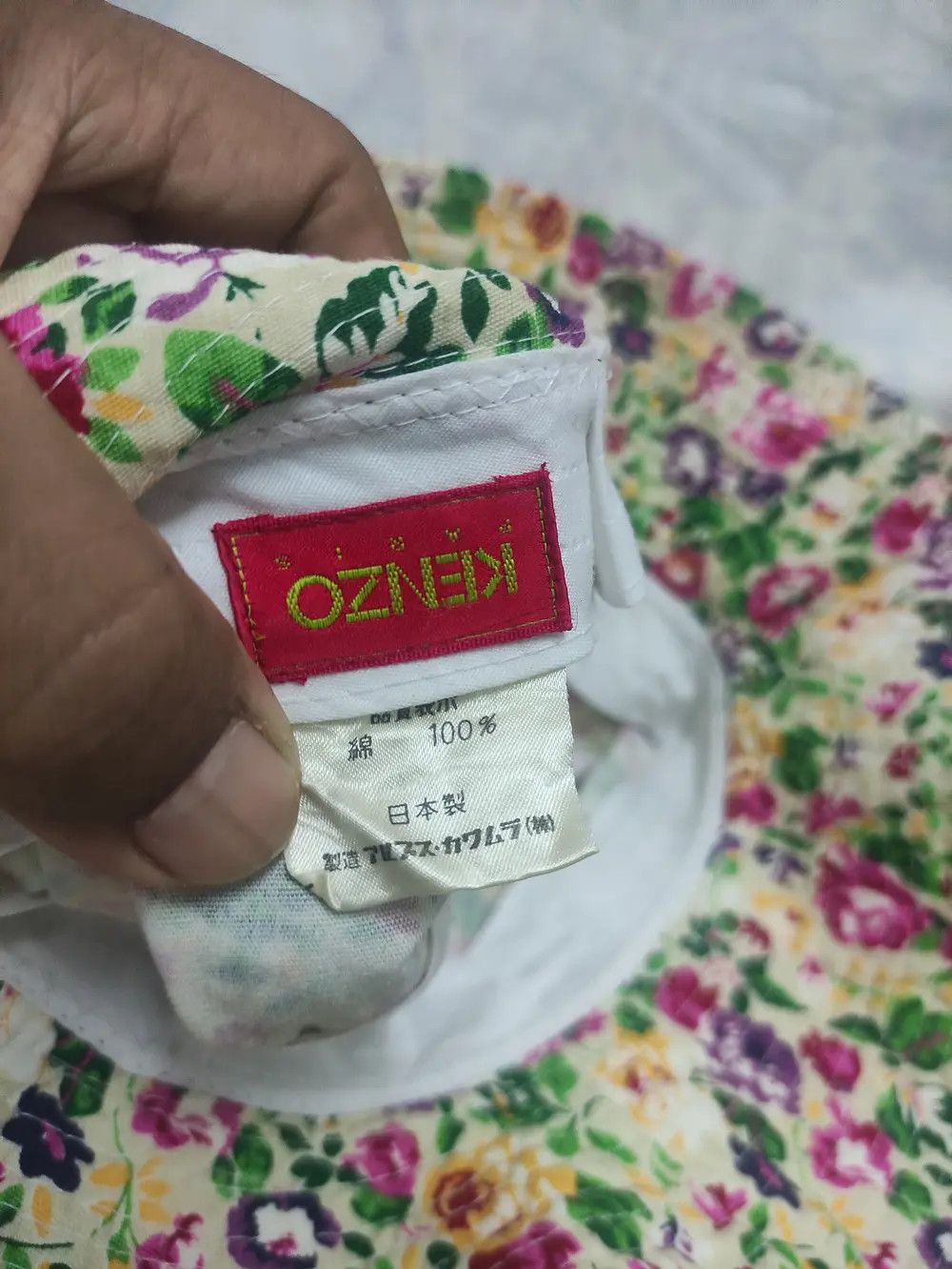 Kenzo × Vintage KENZO PARIS DESIGN FLORAL FULLPRINT BUCKET HAT Size ONE SIZE - 7 Thumbnail