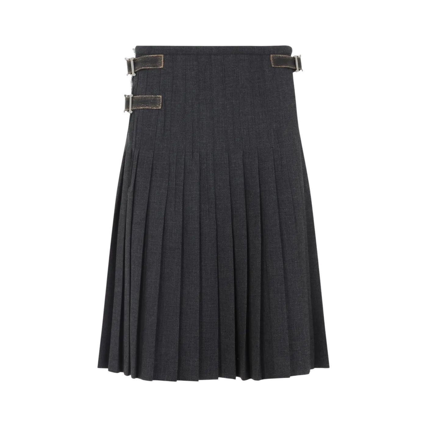 スカート PRADA Gray Wool Skirt IT40 Prada PRADA Gray Wool Skirt New And Authentic (Women's size:IT 40