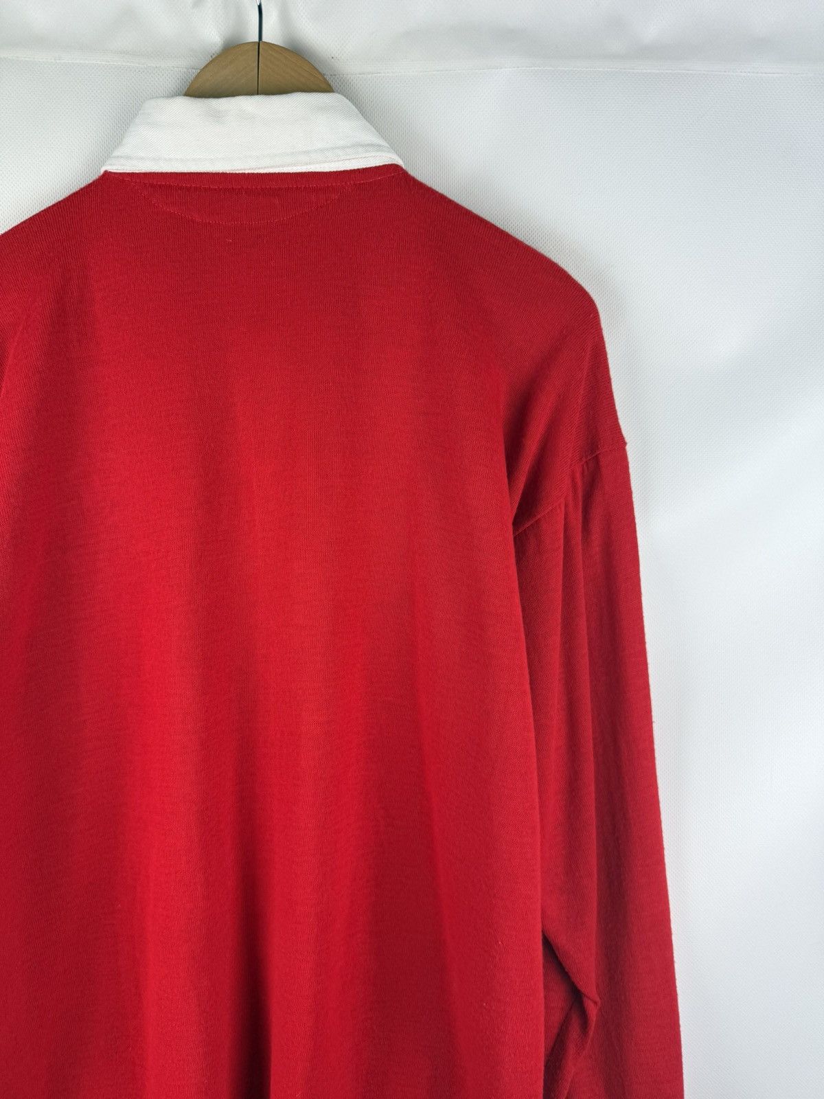 Vintage Vintage 80s Halbro Wales Rugby Union Ich Dien Jersey Shirt Size US L / EU 52-54 / 3 - 18 Thumbnail