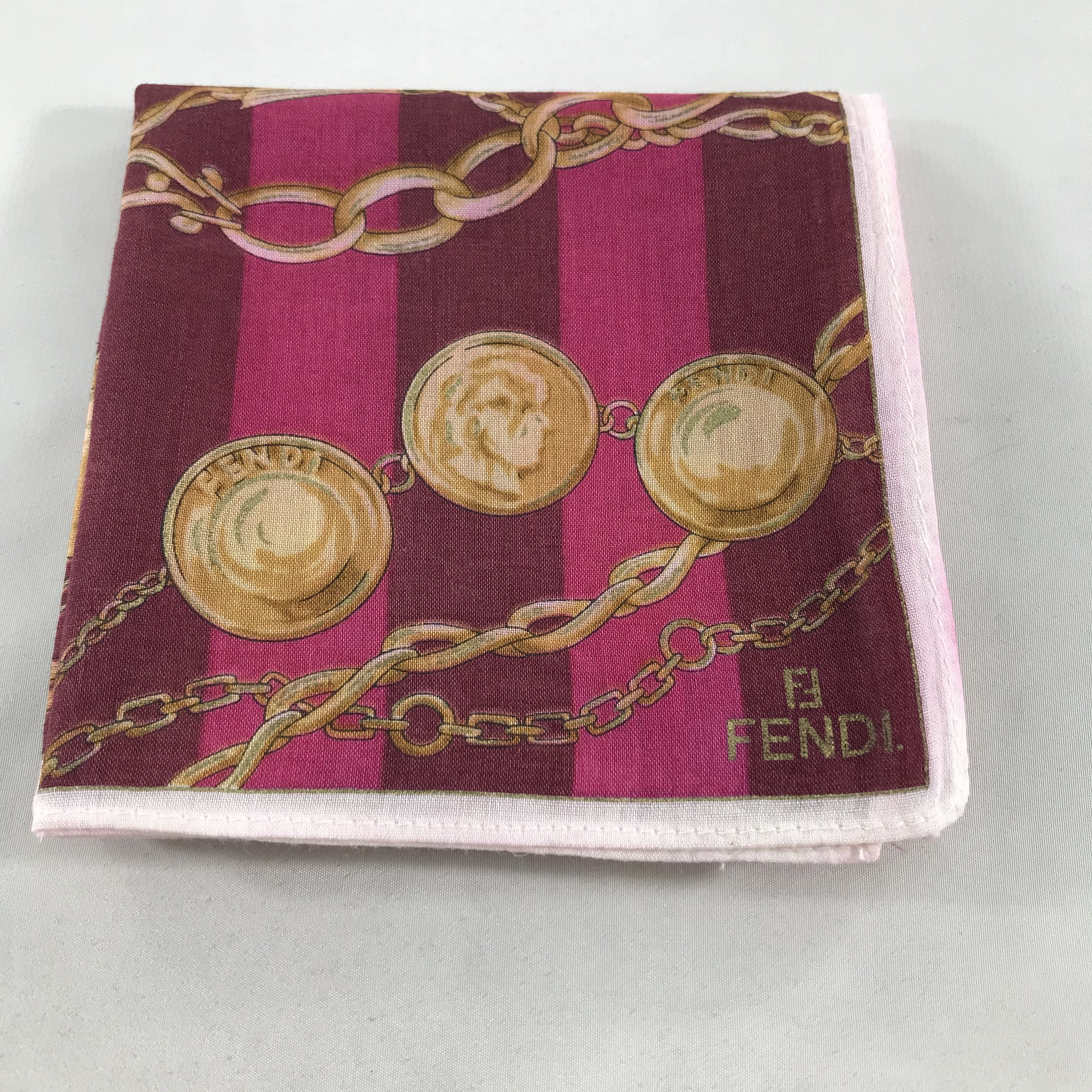 Vintage FeNdI Handkerchief Neckerchief Bandana H05 Size ONE SIZE - 4 Thumbnail