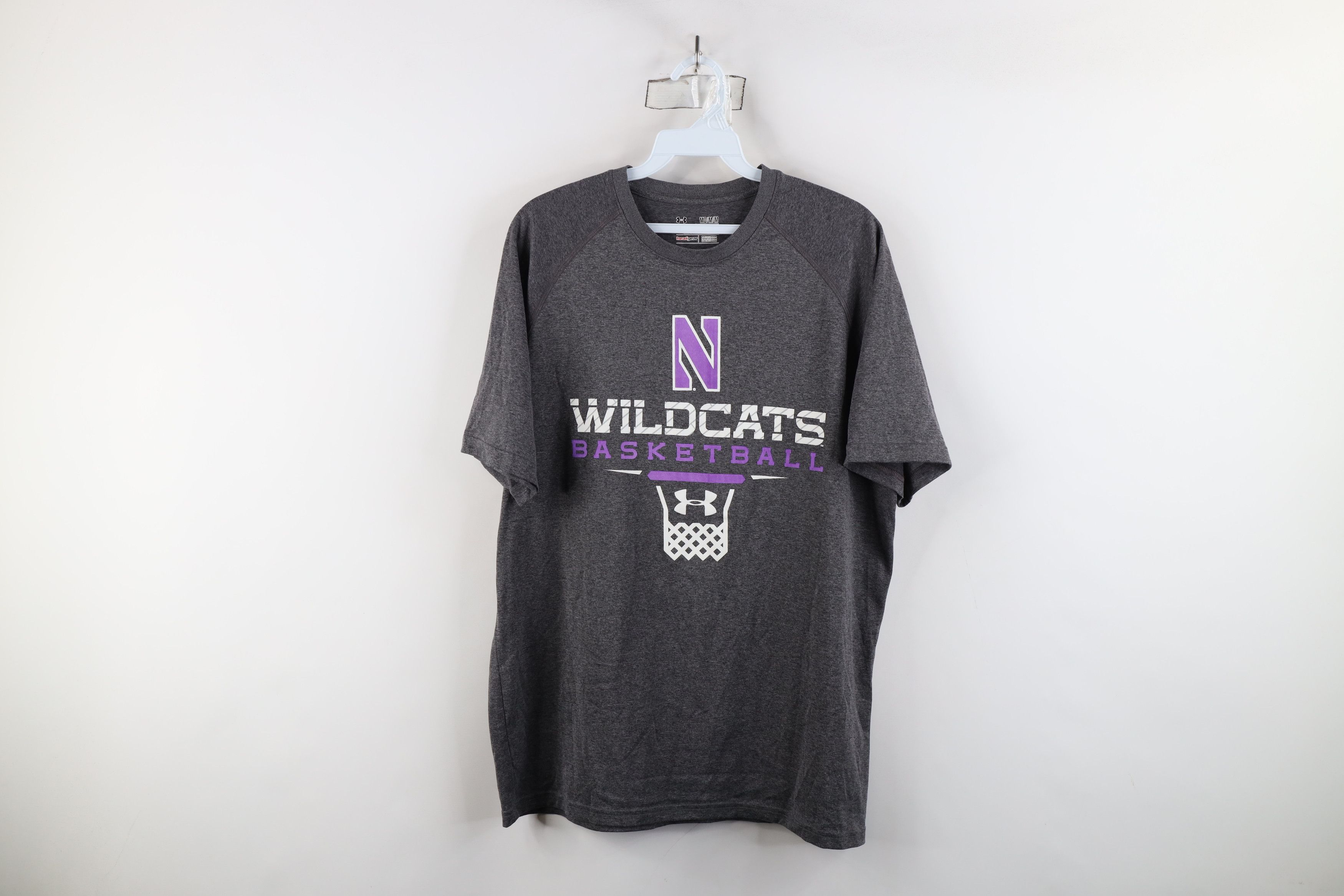 Under Armour × Vintage Under Armour Northwestern University Basketball T-Shirt Gray Size US M / EU 48-50 / 2 - 1 Thumbnail