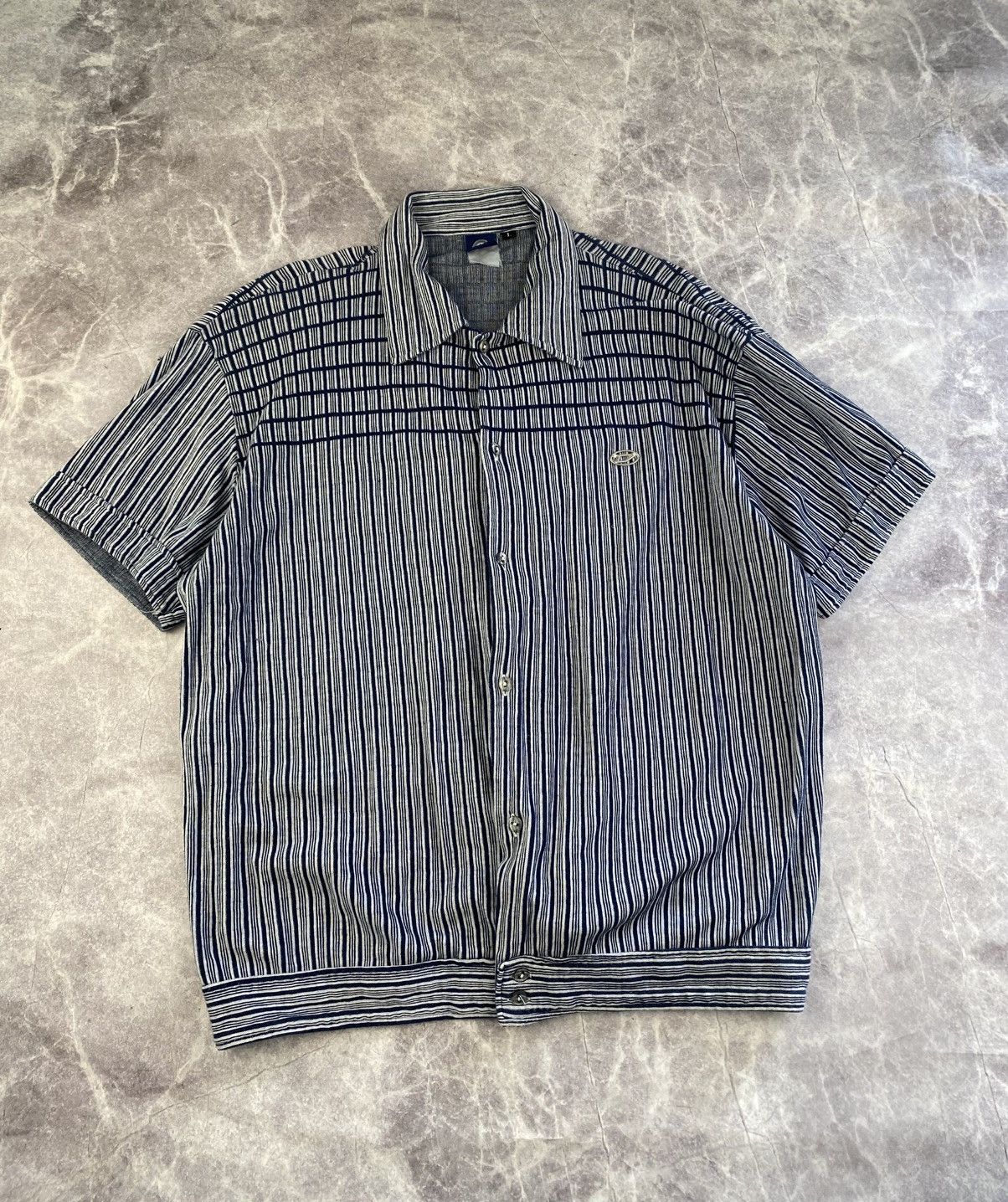 Diesel Diesel Metal Logo Short Sleeve Button Shirt Size: L Size US L / EU 52-54 / 3 - 2 Thumbnail
