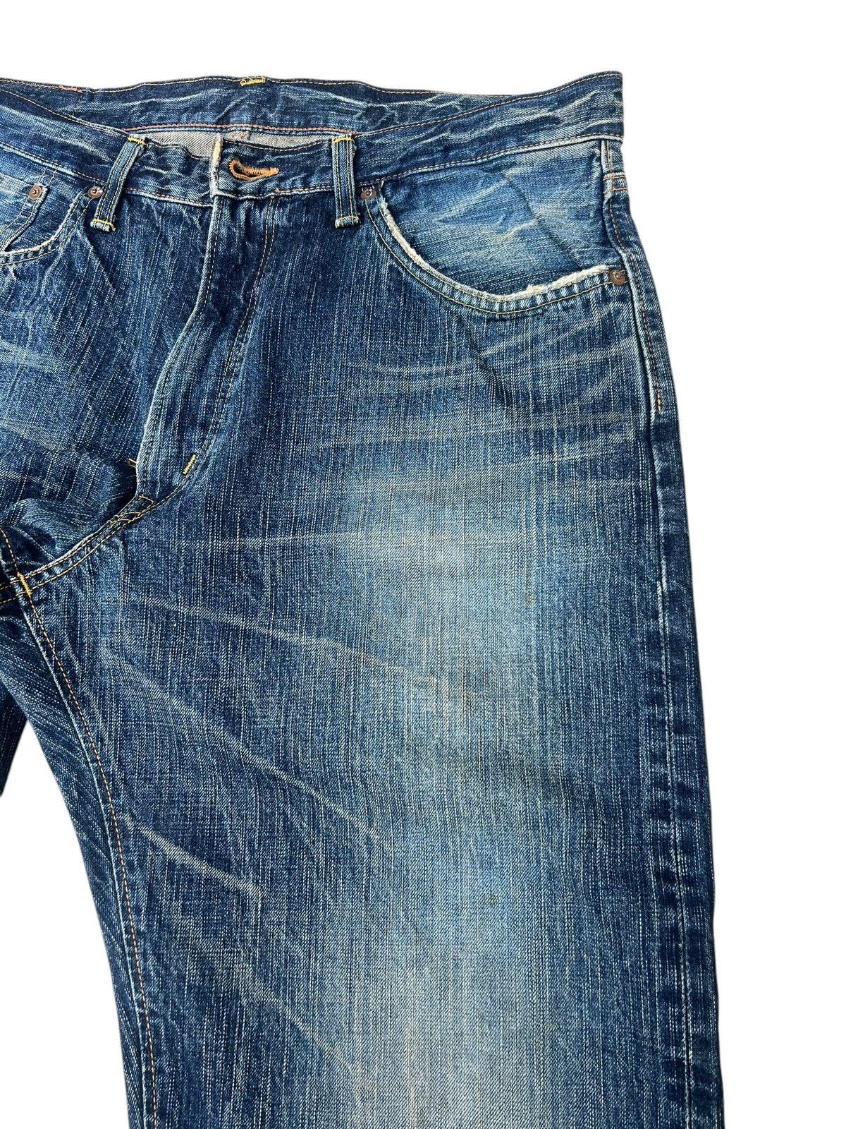 Edwin Edwin 505Z Japan Rusty Denim Dirty Mud Selvedge Jeans Size US 36 / EU 52 - 9 Thumbnail