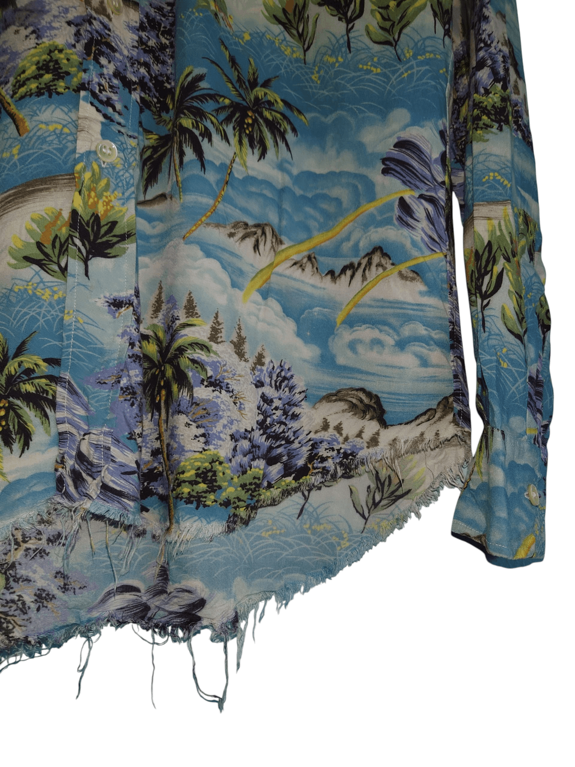 Saint Laurent Paris Saint Laurent Paris SS16 Surf Hawaiian Shirt Size 39 Size US M / EU 48-50 / 2 - 10 Thumbnail