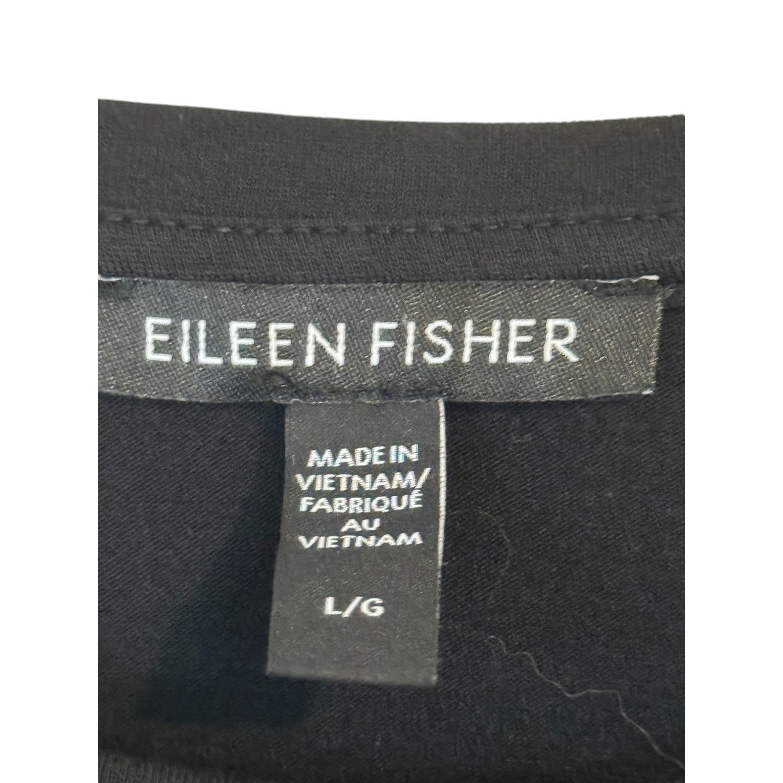 Eileen Fisher Eileen Fisher Top Women Large Black Tencel Lyocell Tunic Size L / US 10 / IT 46 - 4 Thumbnail
