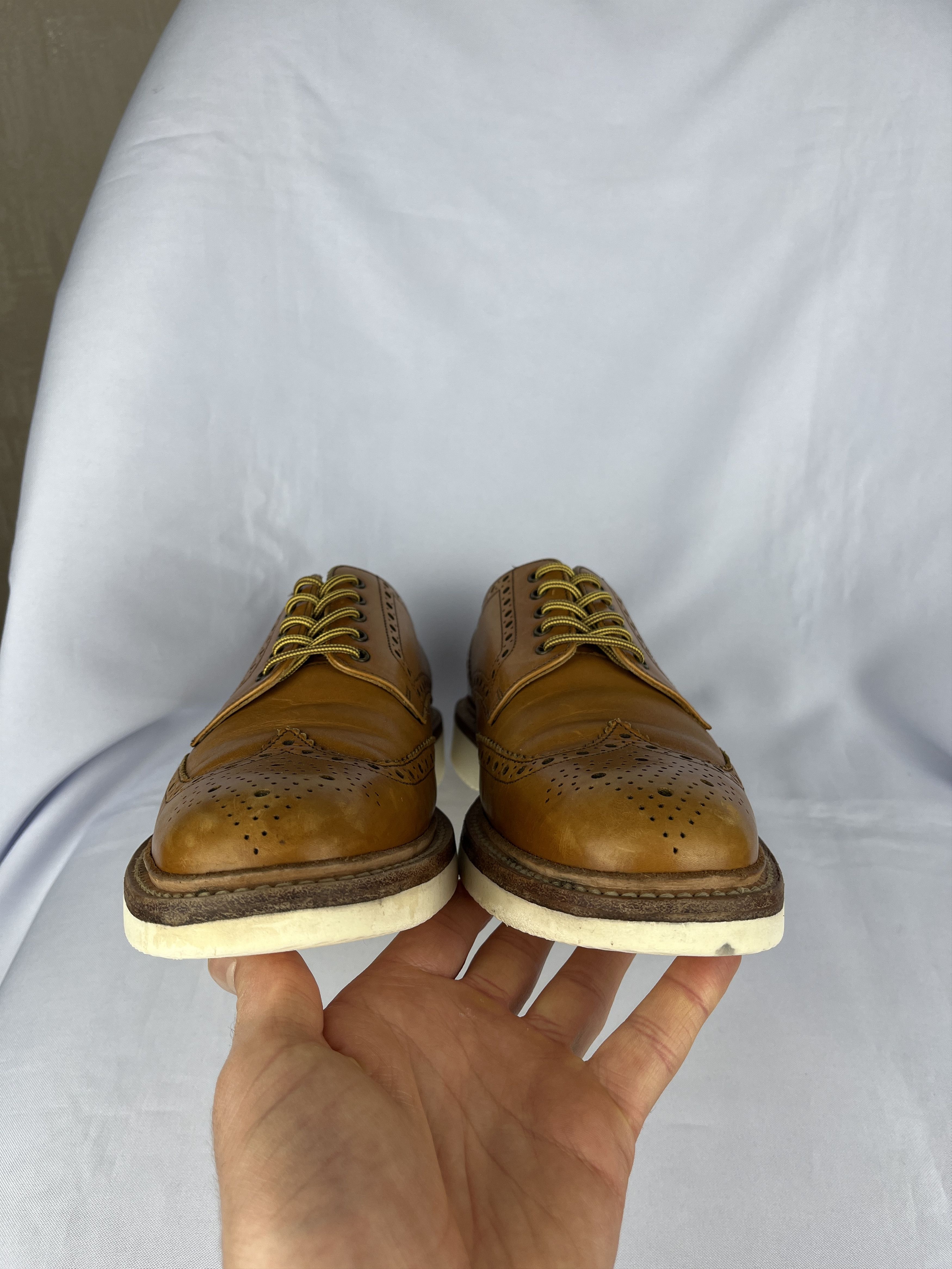 Genuine Leather × Loake Loake Hal Brogue Leather Shoes Size UK 8.5 EU 42.5 CM 27.1 Size US 8.5 / EU 41-42 - 3 Thumbnail