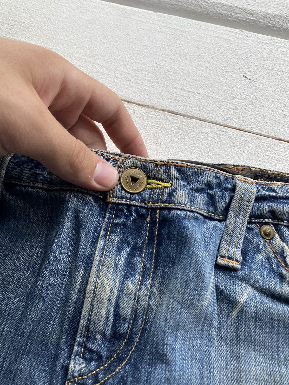 G-Star × Vintage ❤️‍🔥G Star Raw y2k Punk Opium Denim Mini Skirt Womens 33 size Size 32" / US 10 / IT 46 - 3 Thumbnail