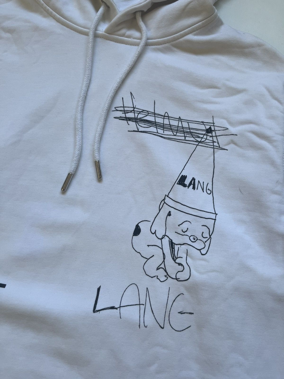 Helmut Lang Helmut Lang "Puppy" Graphic Hoodie – Receipt Label Detail Size US M / EU 48-50 / 2 - 5 Thumbnail