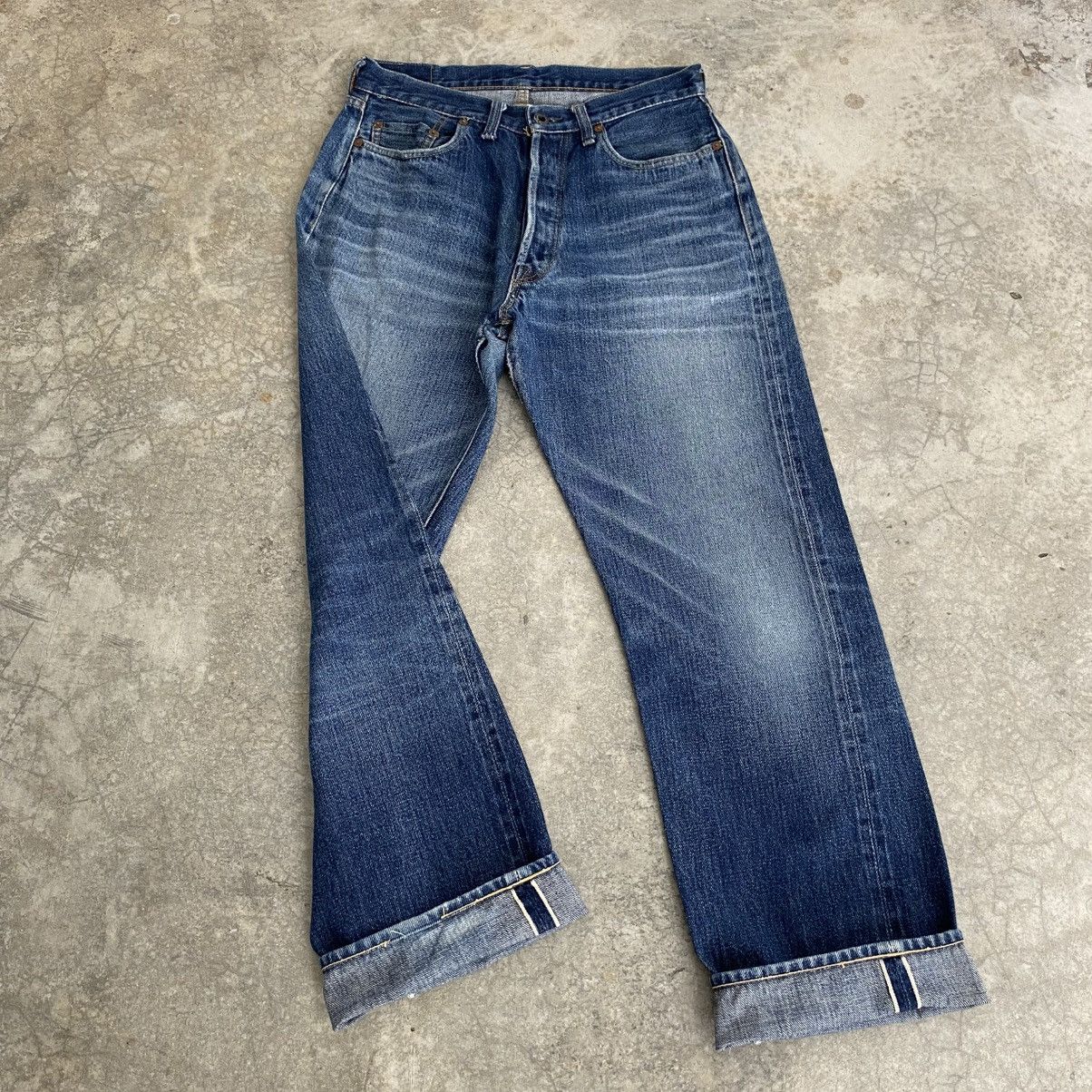 Denime Vintage 90’s Denime Japan Faded Blue Selvedge Jeans Size US 30 / EU 46 - 1 Thumbnail