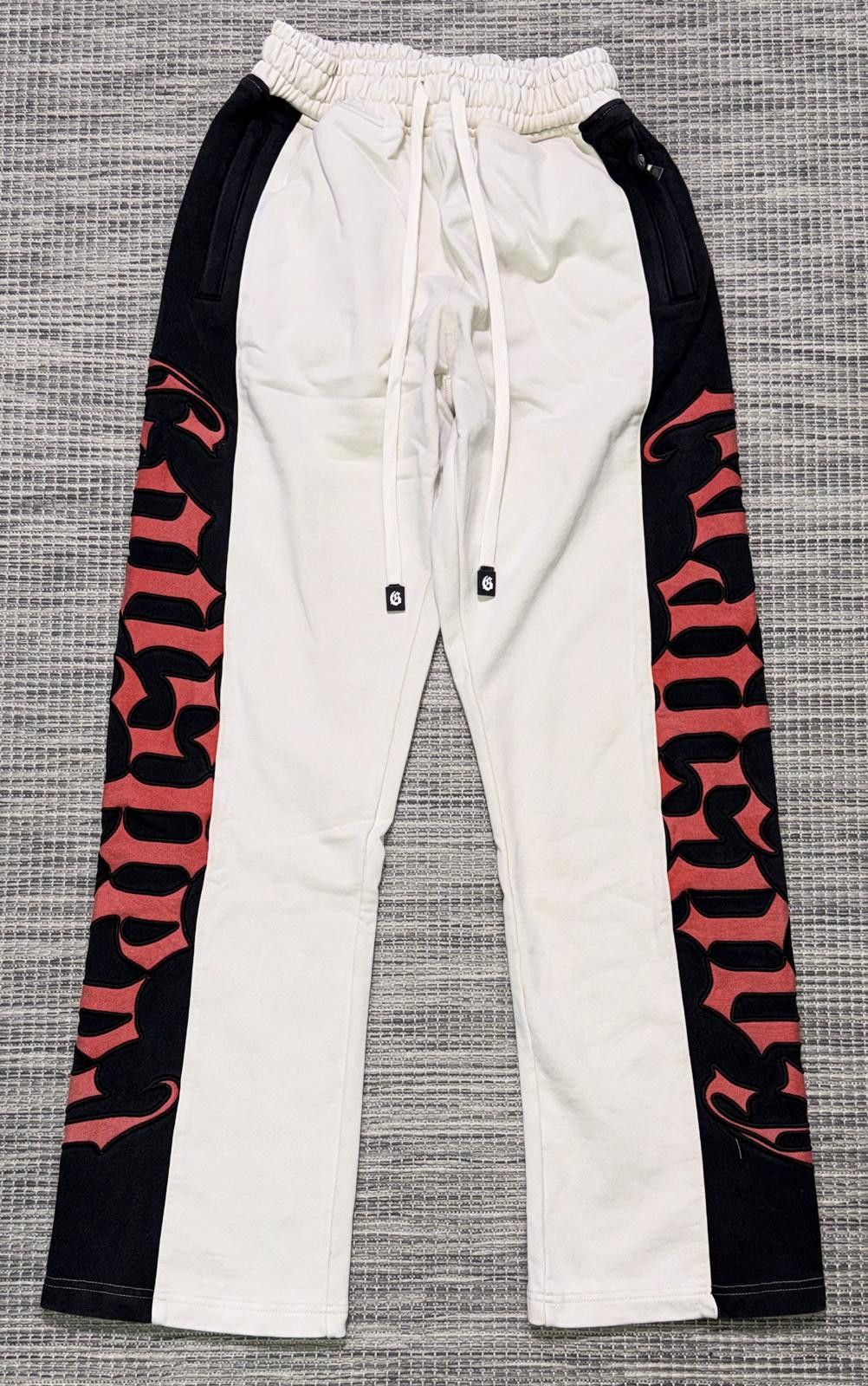 Godspeed Godspeed Cream/Red Courtside Men's Sweatpants Size US 30 / EU 46 - 1 Thumbnail