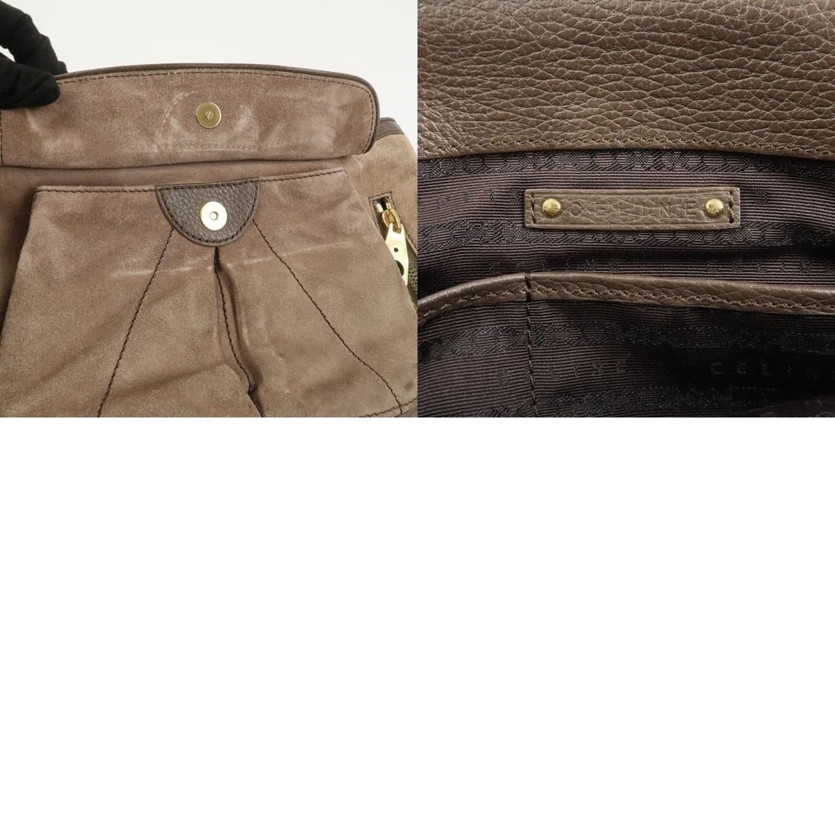 Celine Celine Boogie Bag Suede Satchel Tan Size ONE SIZE - 8 Thumbnail