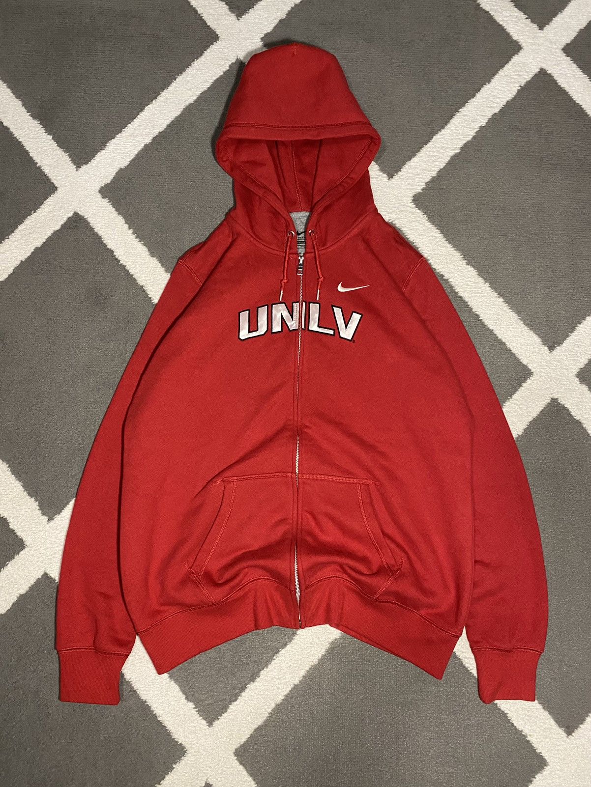 Nike × Vintage Nike UNLV men’s Zip Hoodie Y2K style University of Nevada Size US XL / EU 56 / 4 - 1 Thumbnail