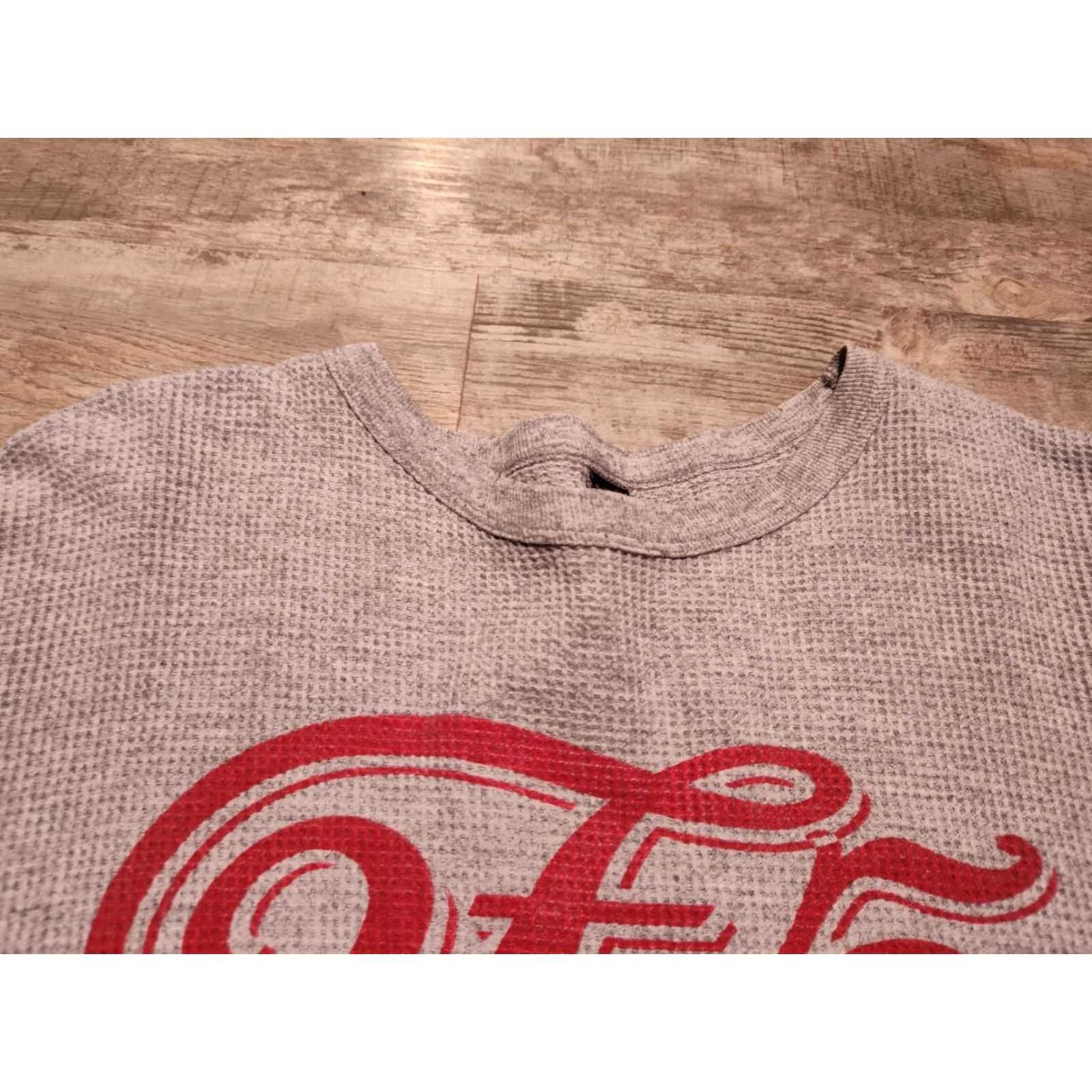 Fubu VINTAGE FUBU Collection athletic wear Shirt Mens 2XL Gray Waffle Knit Thermal Long Sleeve 90s Hip Hop Size US XXL / EU 58 / 5 - 7 Thumbnail