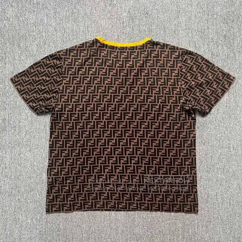 Fendi Fendi Brown Cotton Men's T-Shirt . Size US L / EU 52-54 / 3 - 2 Thumbnail