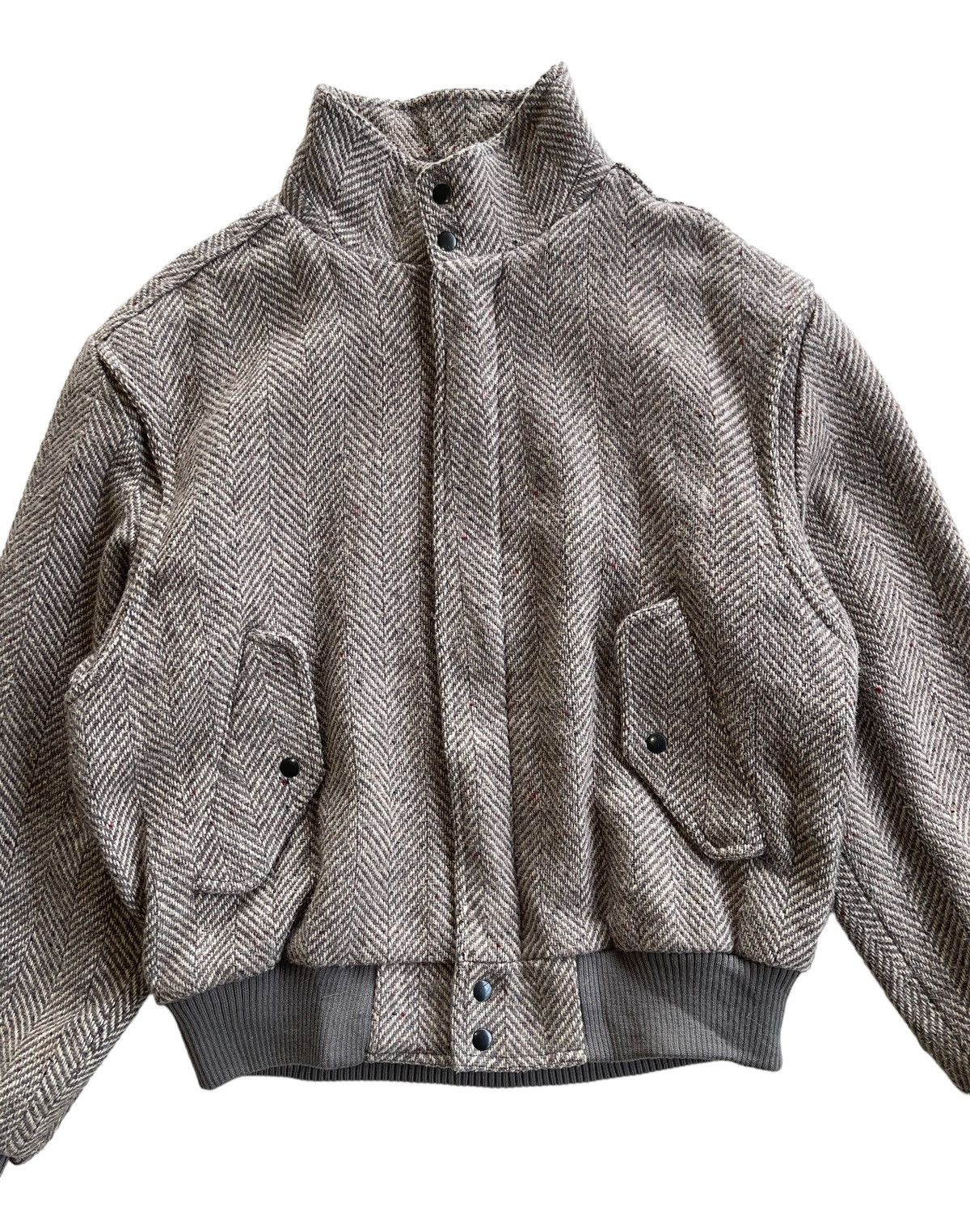 Members Only Vintage Members Only Europe Craft Wool Tweed Blouson Jacket Size US L / EU 52-54 / 3 - 8 Thumbnail