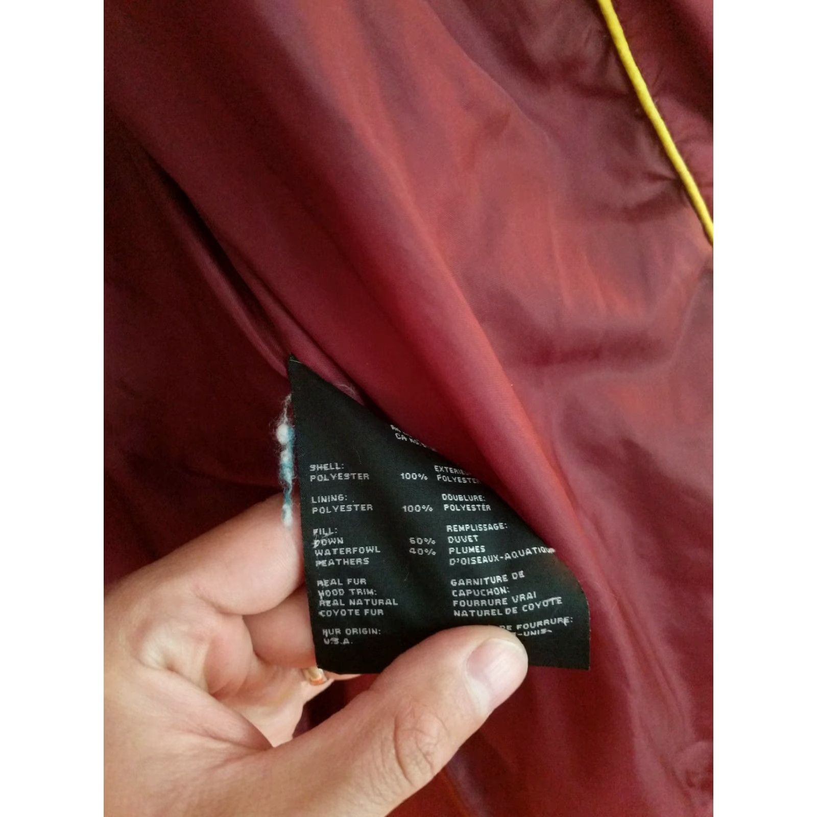 Vintage VINTAGE Marc New York Women's Coat Down Blend Long Burgundy Red L VG cond Quilted/Puffer Size L / US 10 / IT 46 - 2 Thumbnail