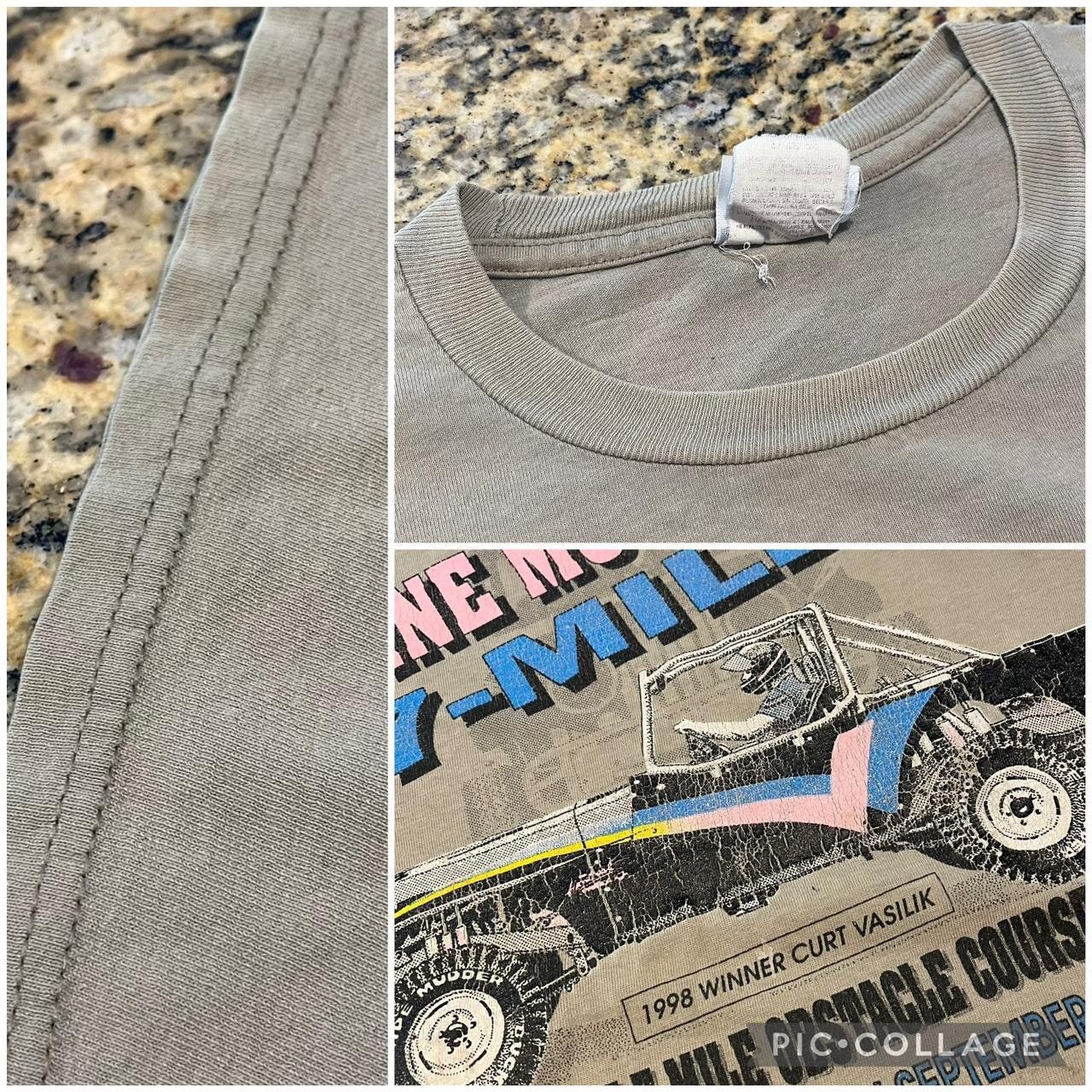 Jerzees × Vintage Vintage 90s Jerzees Annual Line Mountain Racing Tee Tshirt Size US XL / EU 56 / 4 - 3 Thumbnail
