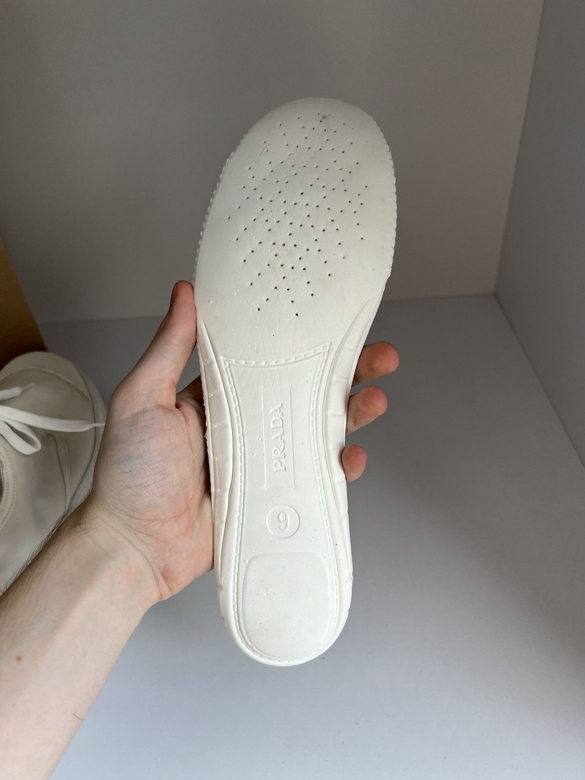 Designer × Prada × Vintage Vintage Prada Plain Logo Luxury Shoes Size US 9 / EU 42 - 14 Thumbnail